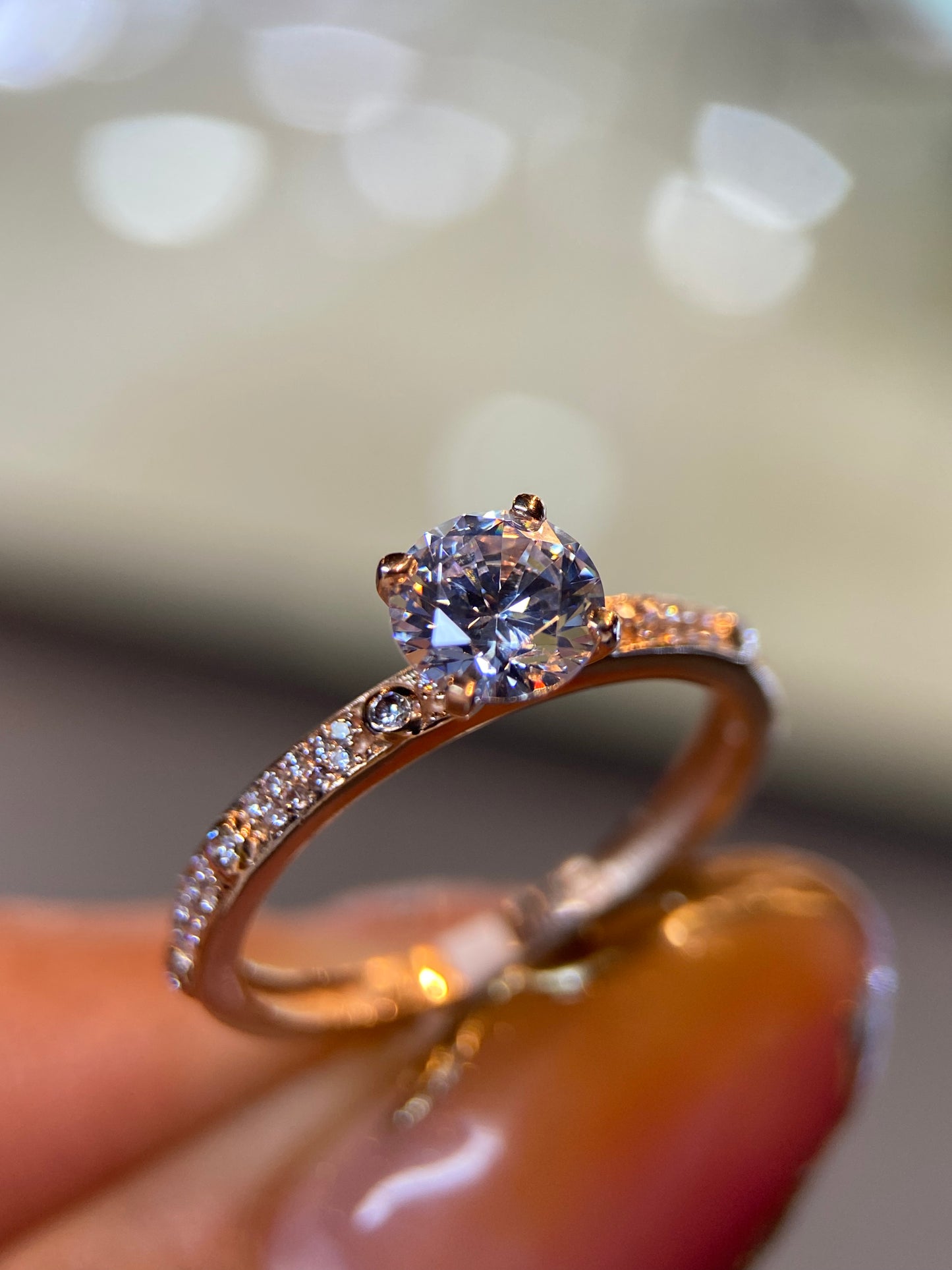 Anillo de compromiso en oro