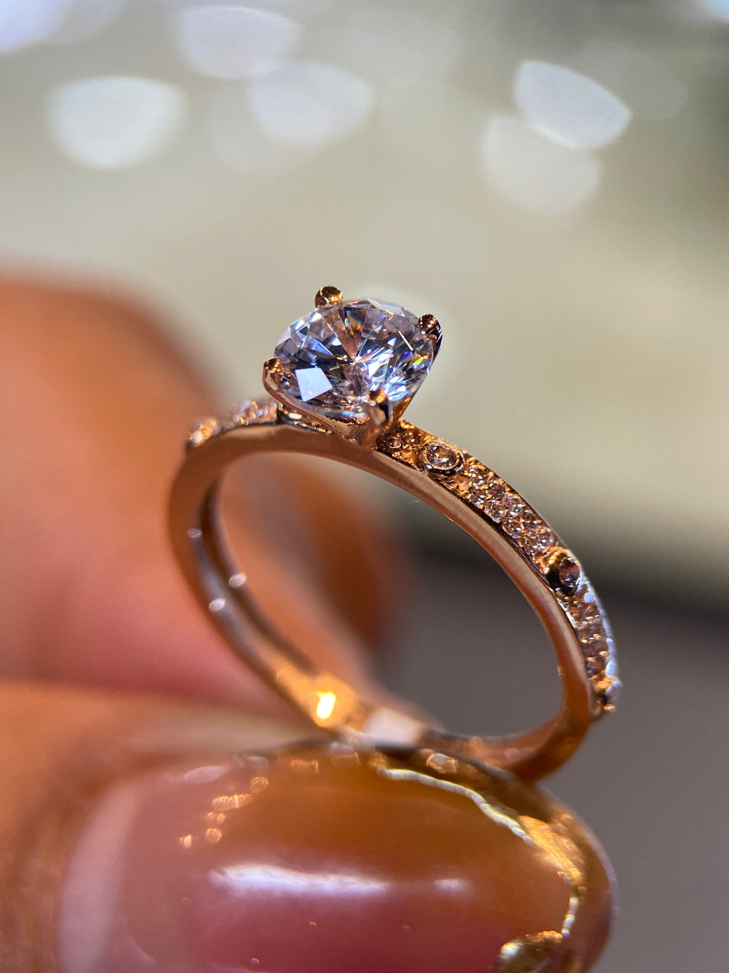 Anillo de compromiso en oro