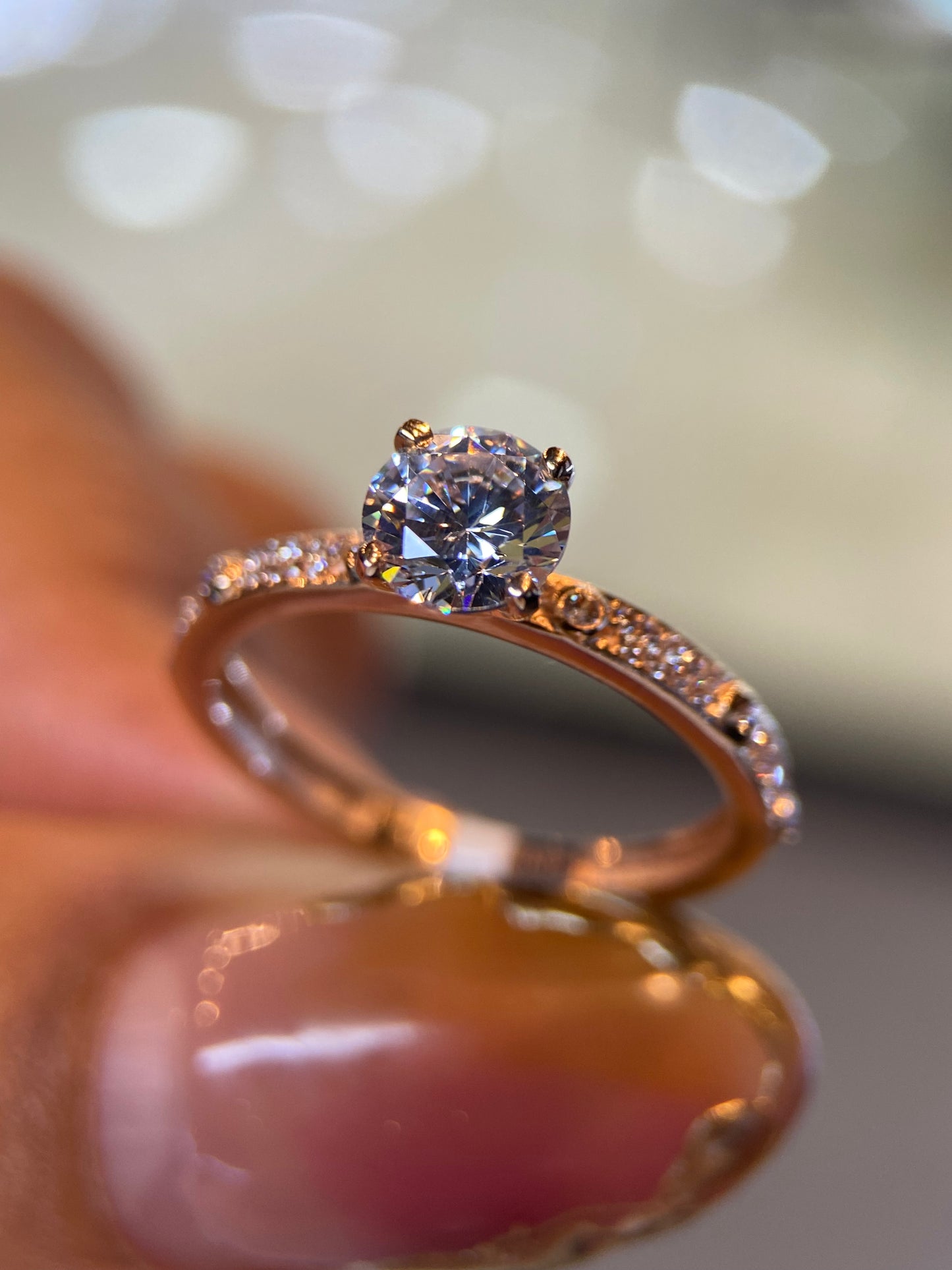 Anillo de compromiso en oro