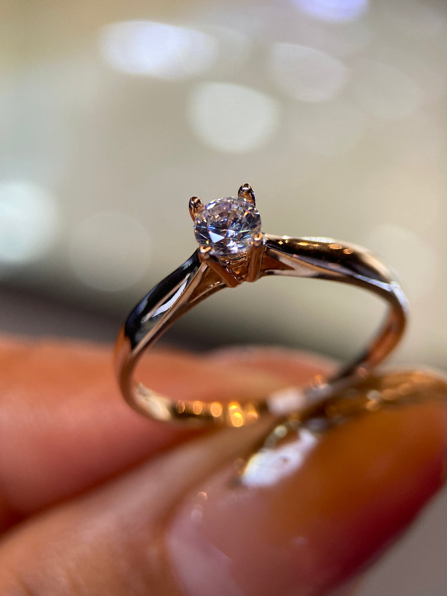 Anillo de compromiso en oro
