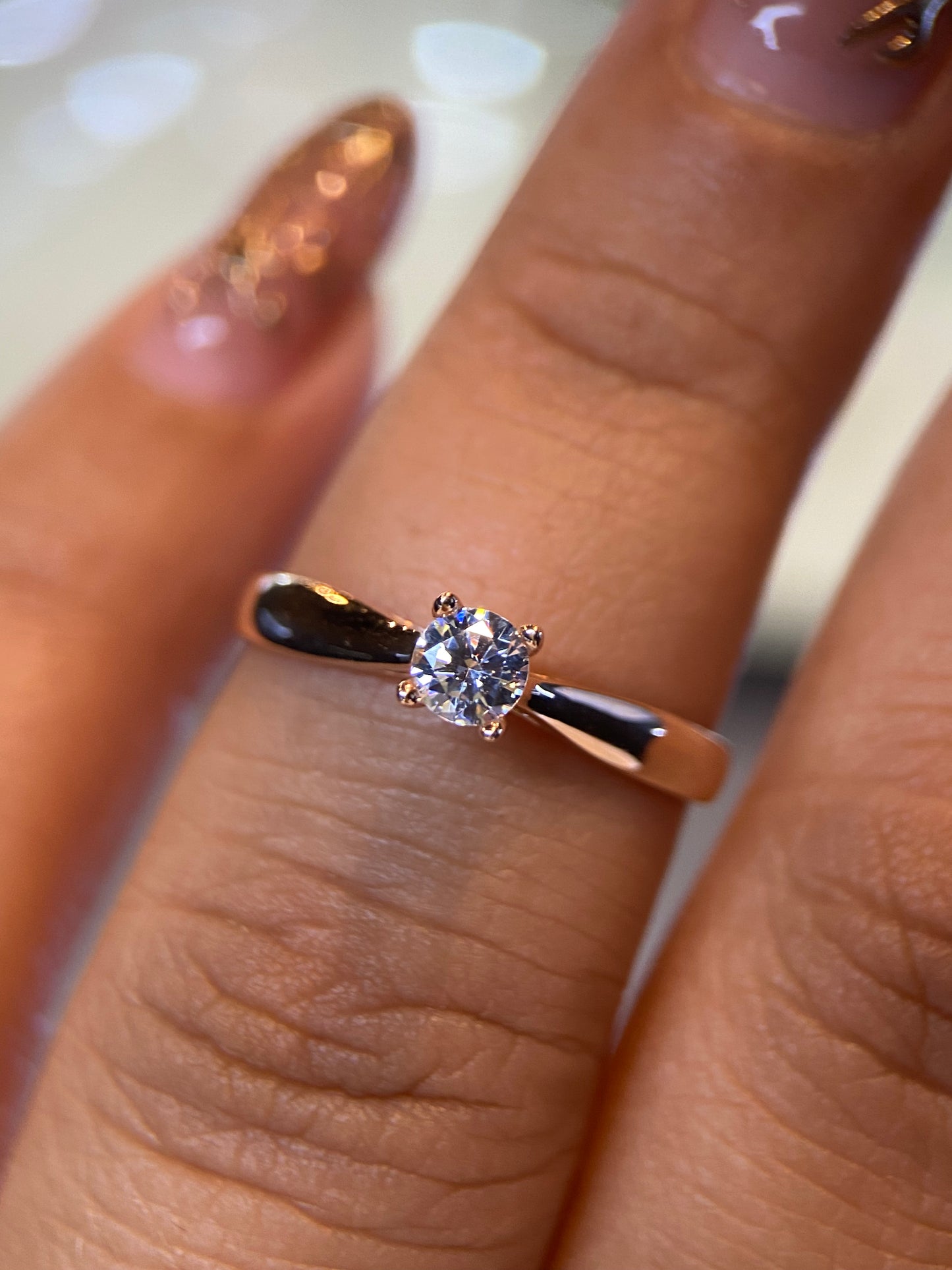 Anillo de compromiso en oro