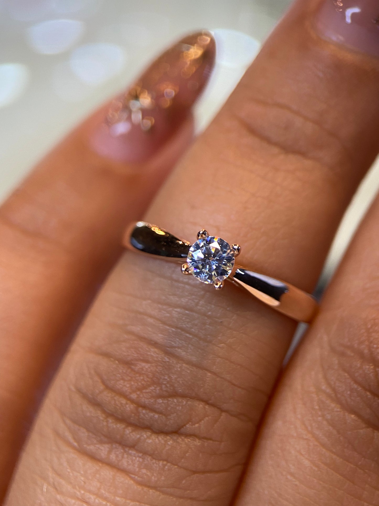 Anillo de compromiso en oro