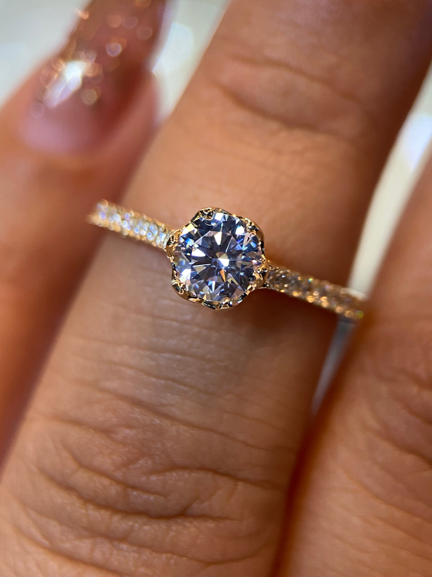 Anillo de compromiso en oro