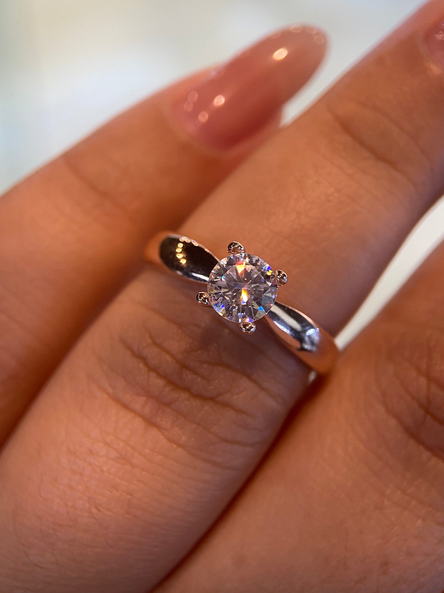 Anillo de compromiso en oro