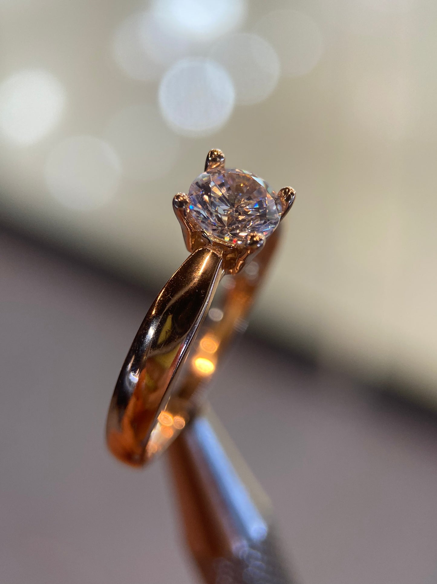 Anillo de compromiso en oro