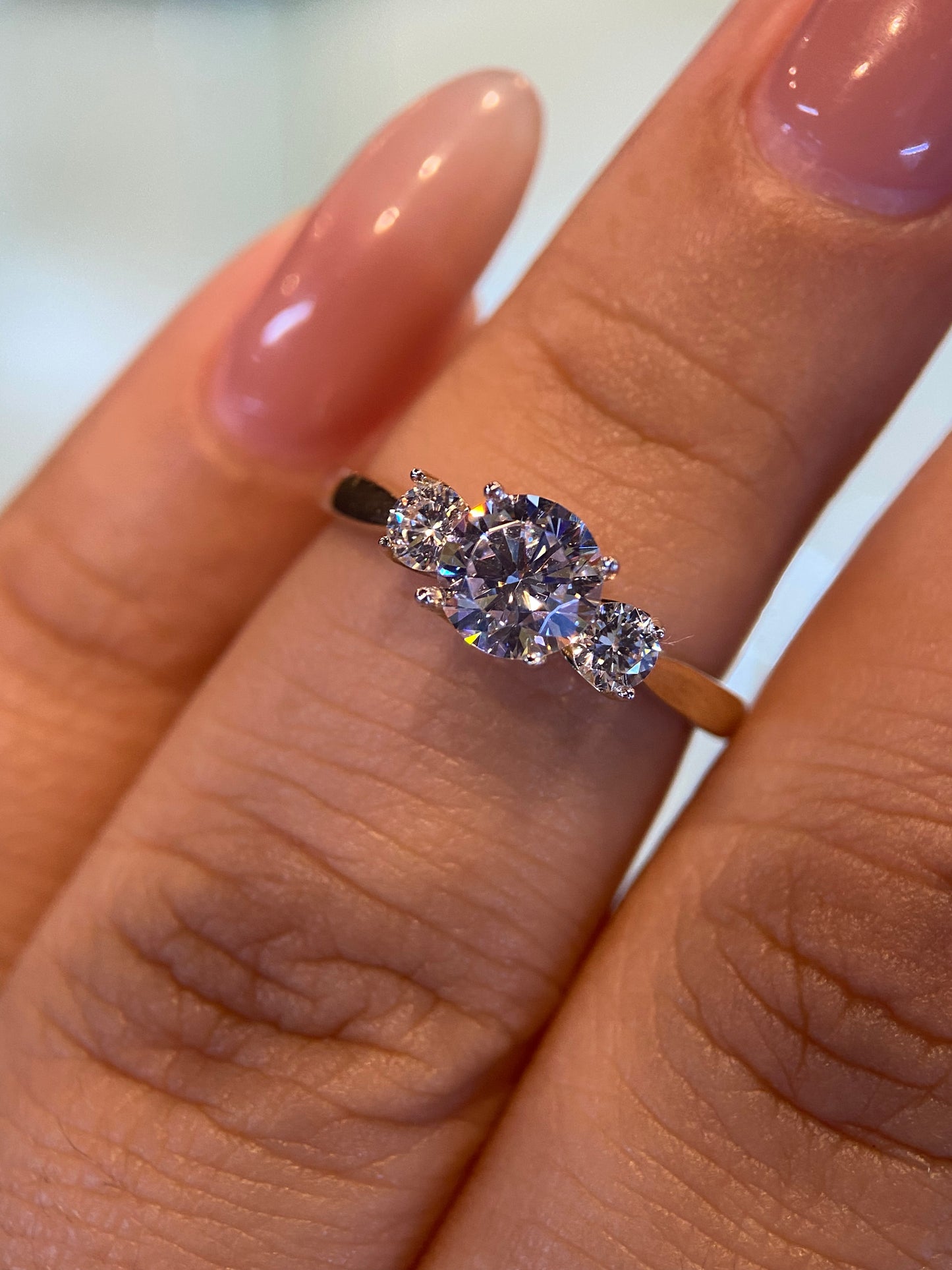 Anillo de compromiso en oro