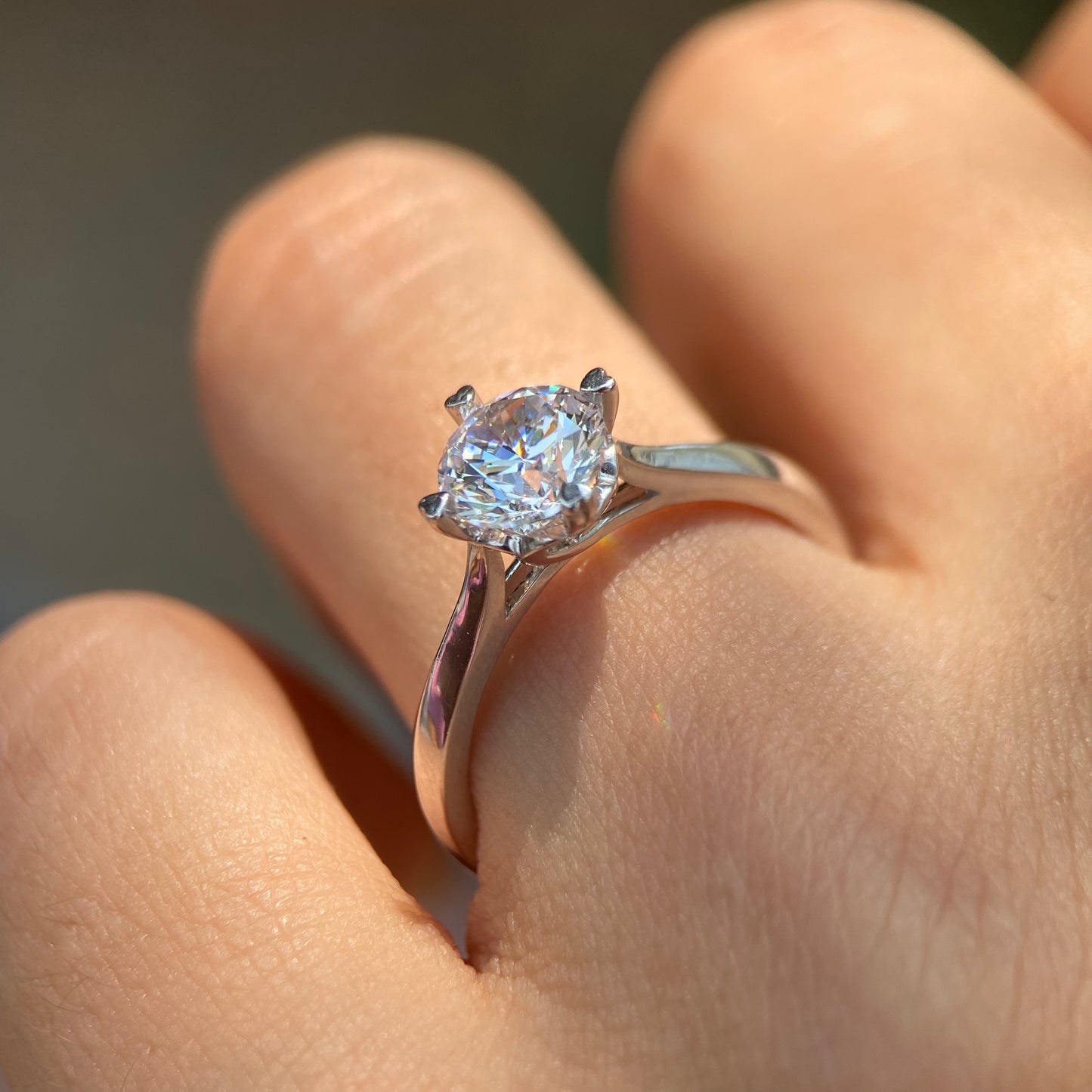 Anillo de compromiso en oro