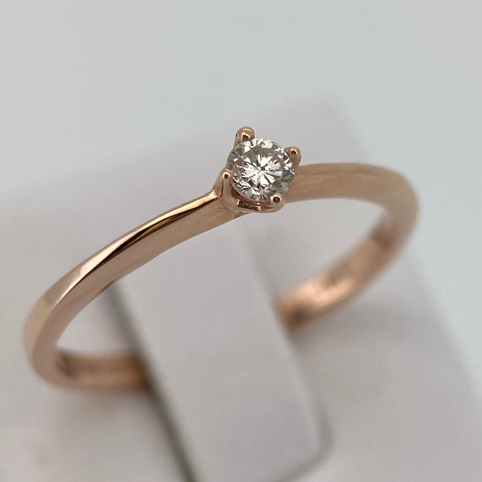 Anillo de compromiso en oro