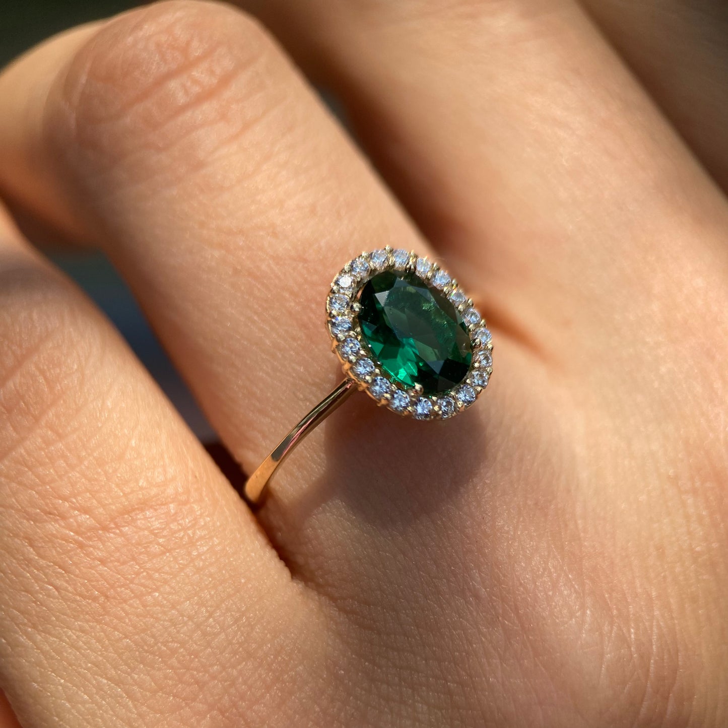 Anillo de compromiso en oro