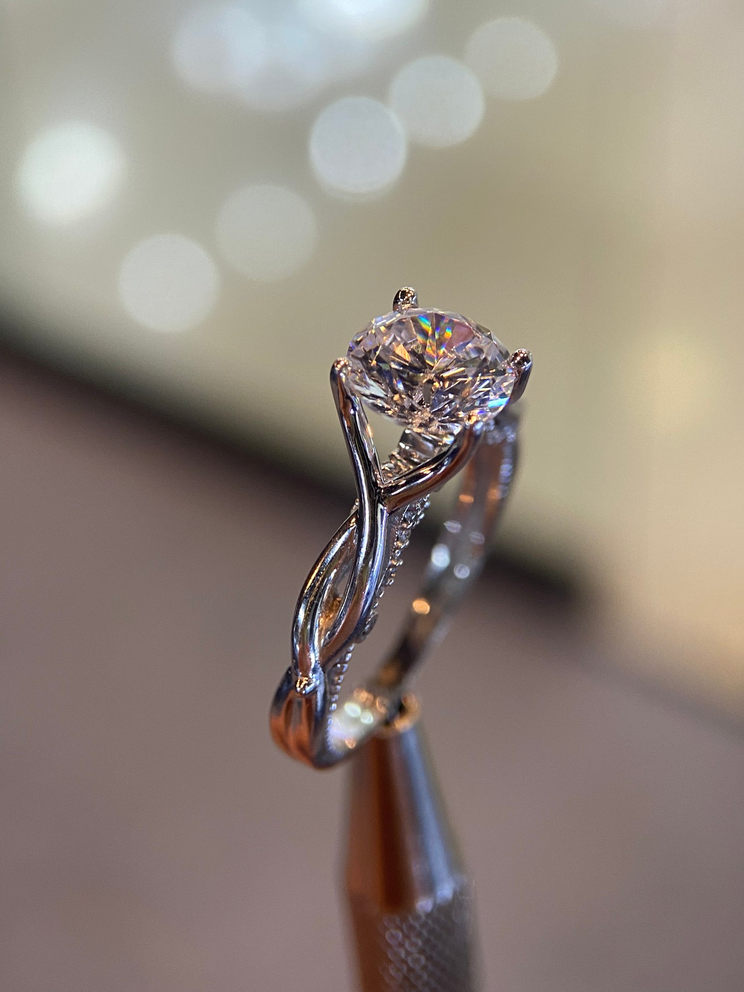Anillo de compromiso en oro