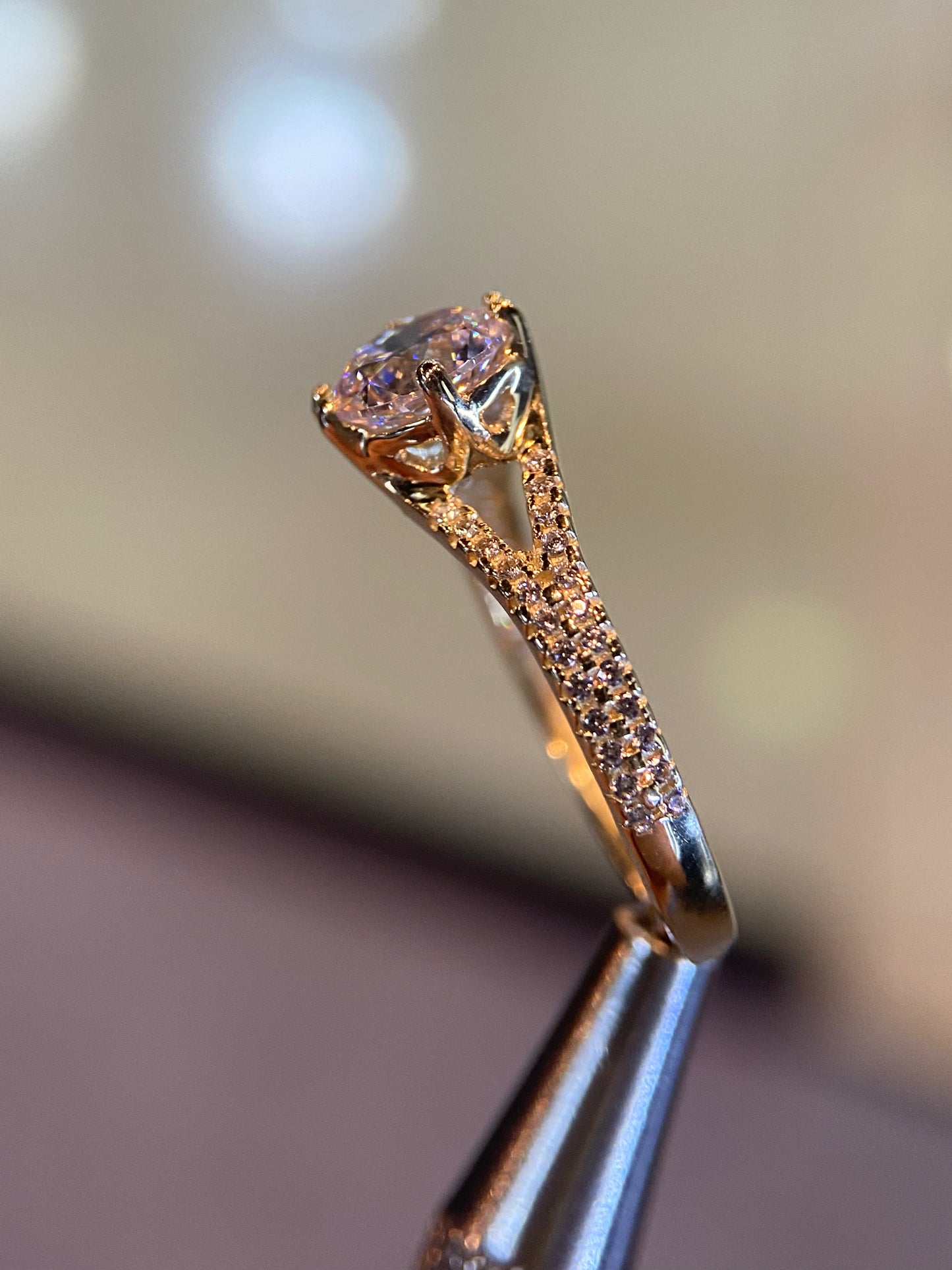 Anillo de compromiso en oro