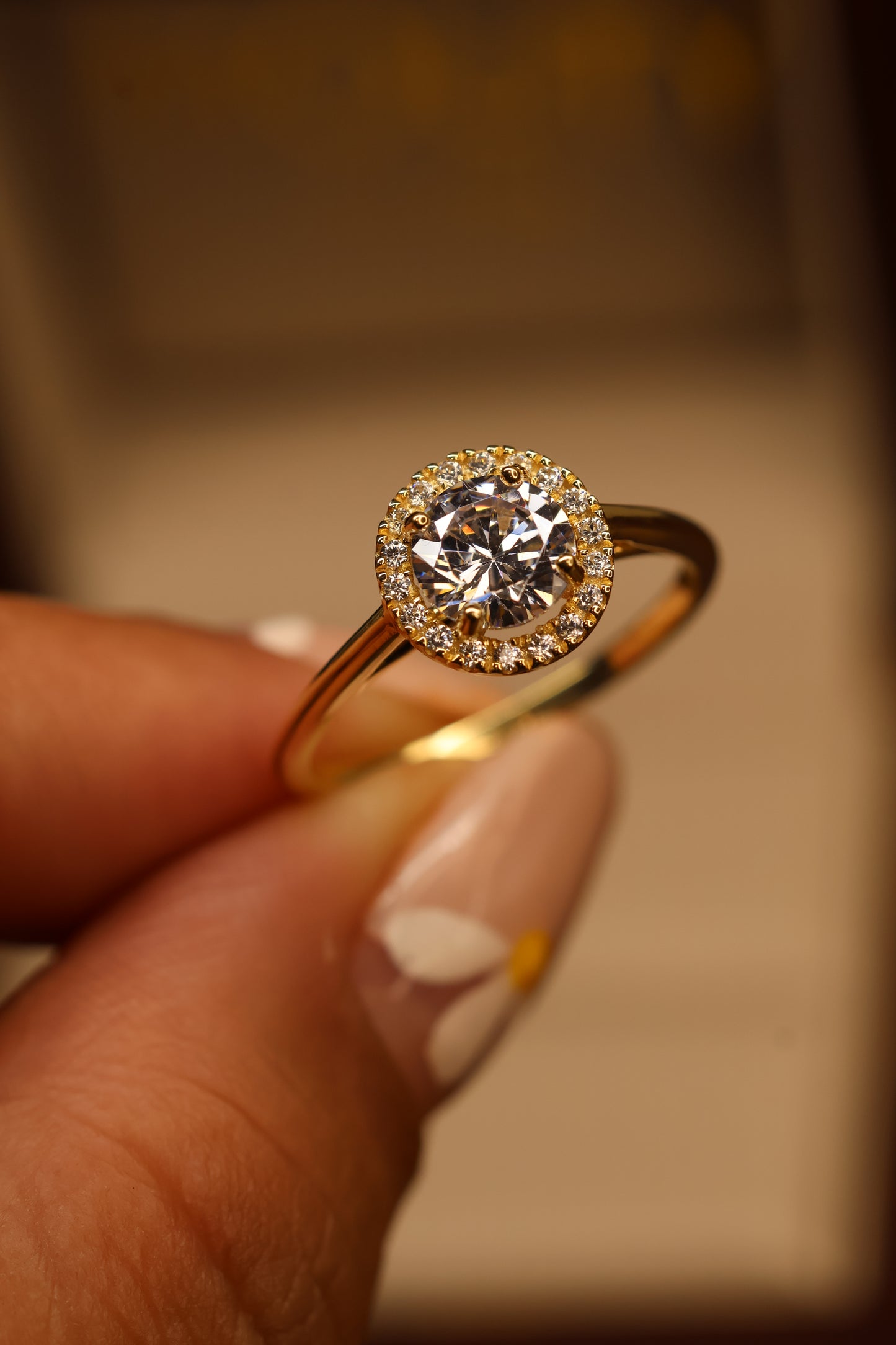 Anillo de compromiso en Oro