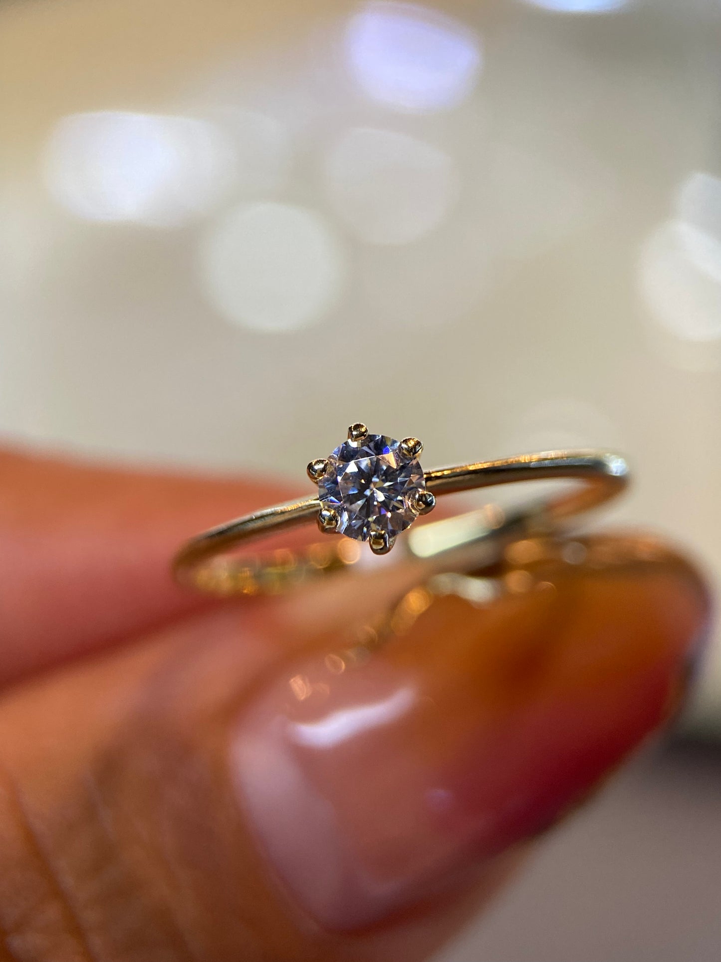 Anillo de compromiso en oro