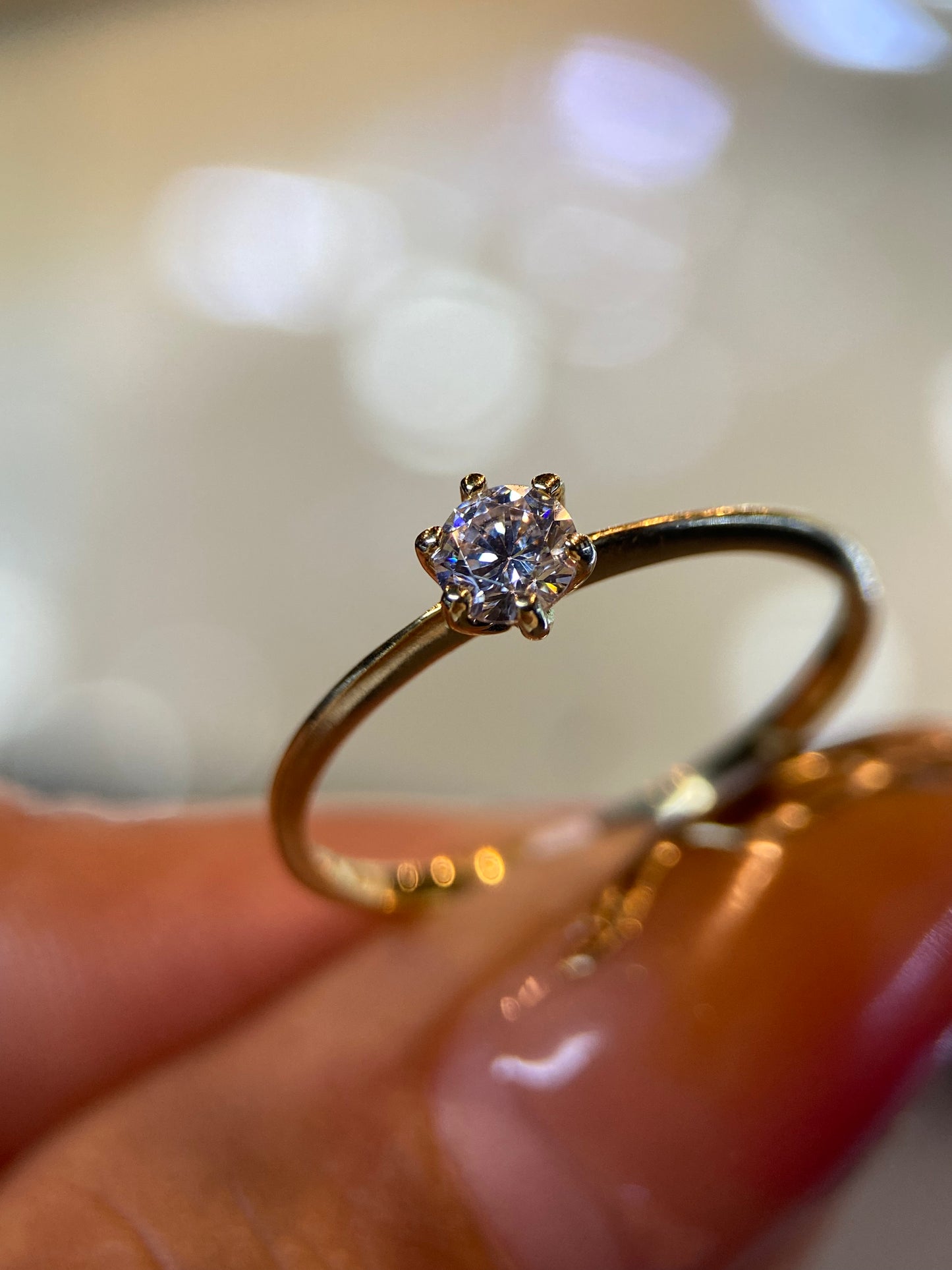 Anillo de compromiso en oro
