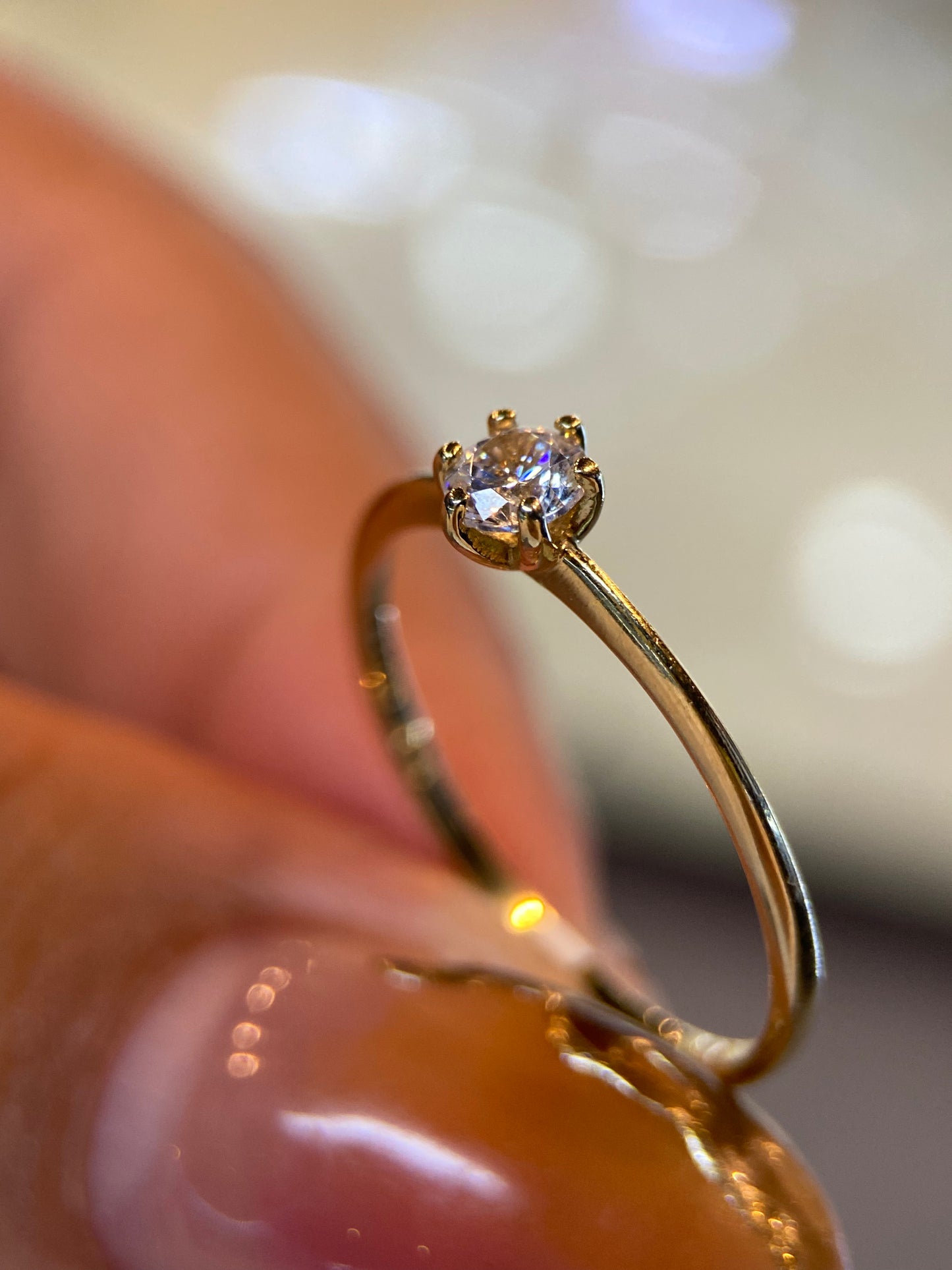 Anillo de compromiso en oro