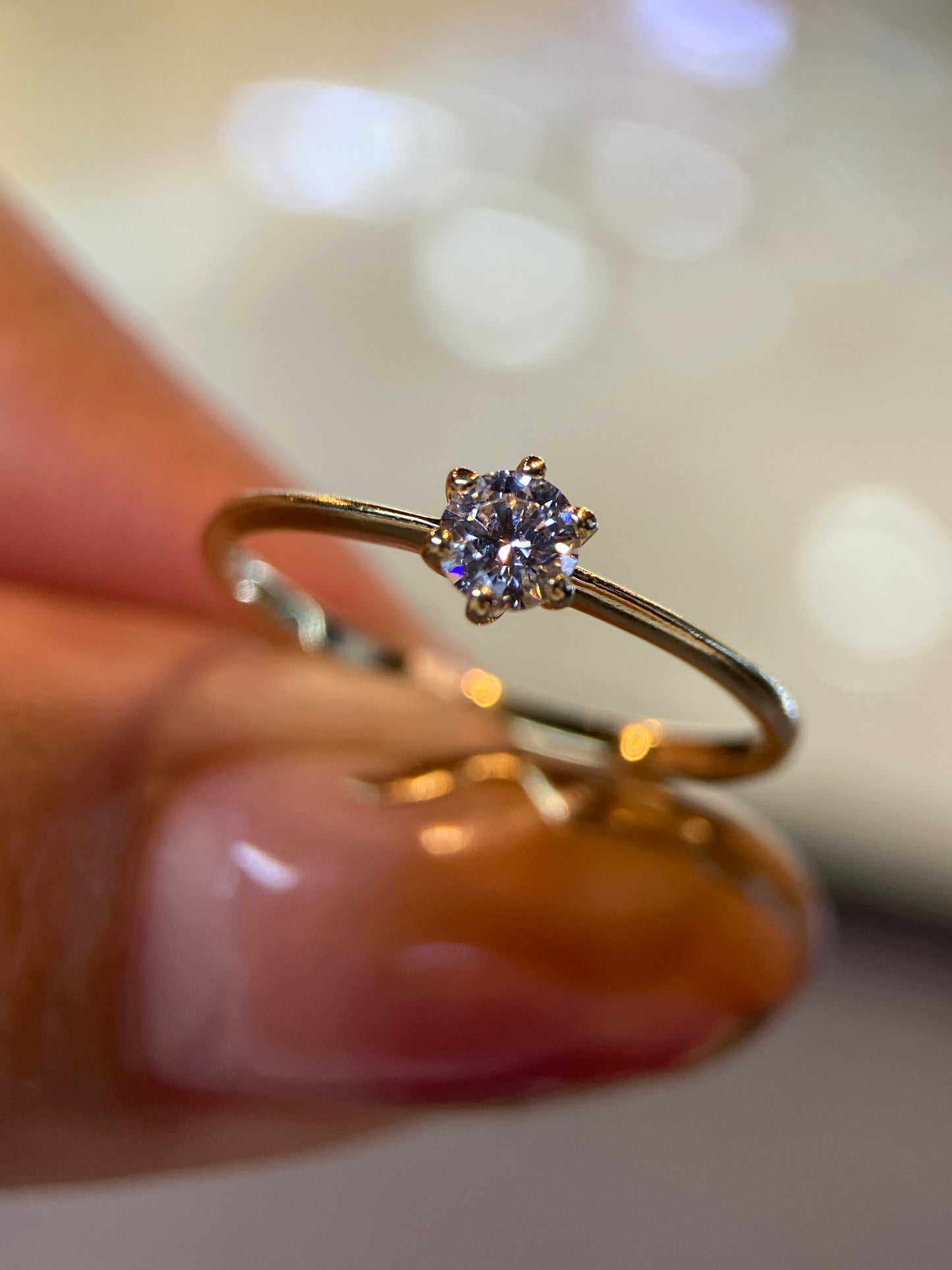 Anillo de compromiso en oro