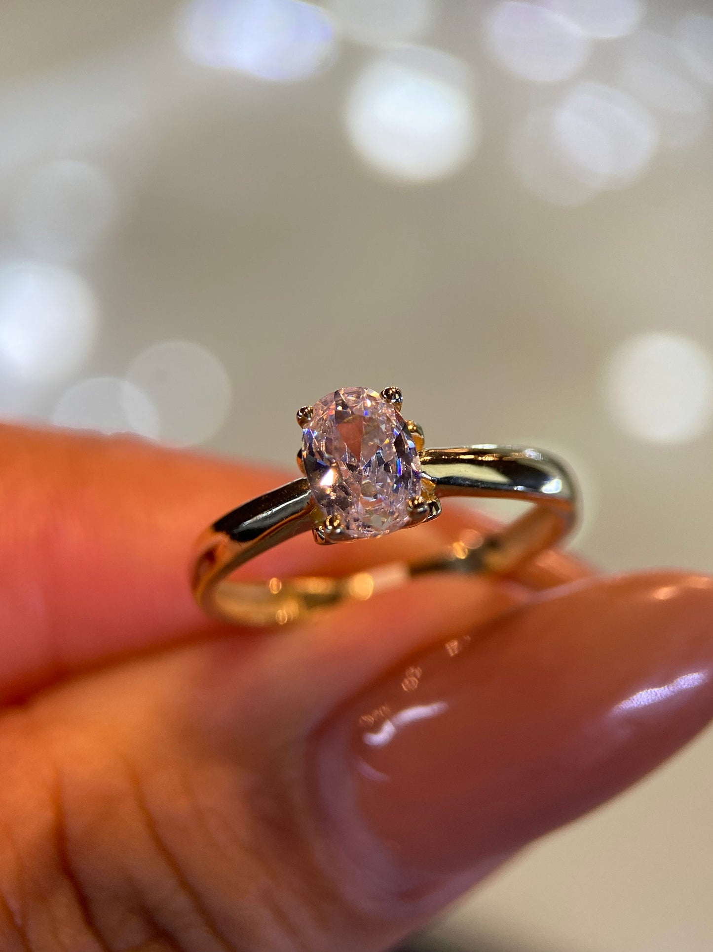Anillo de compromiso en oro