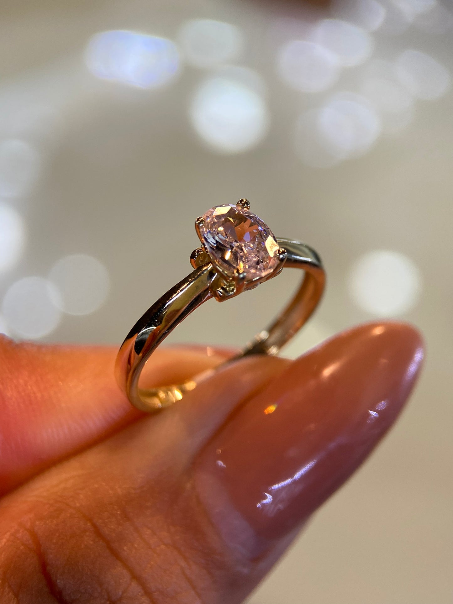 Anillo de compromiso en oro