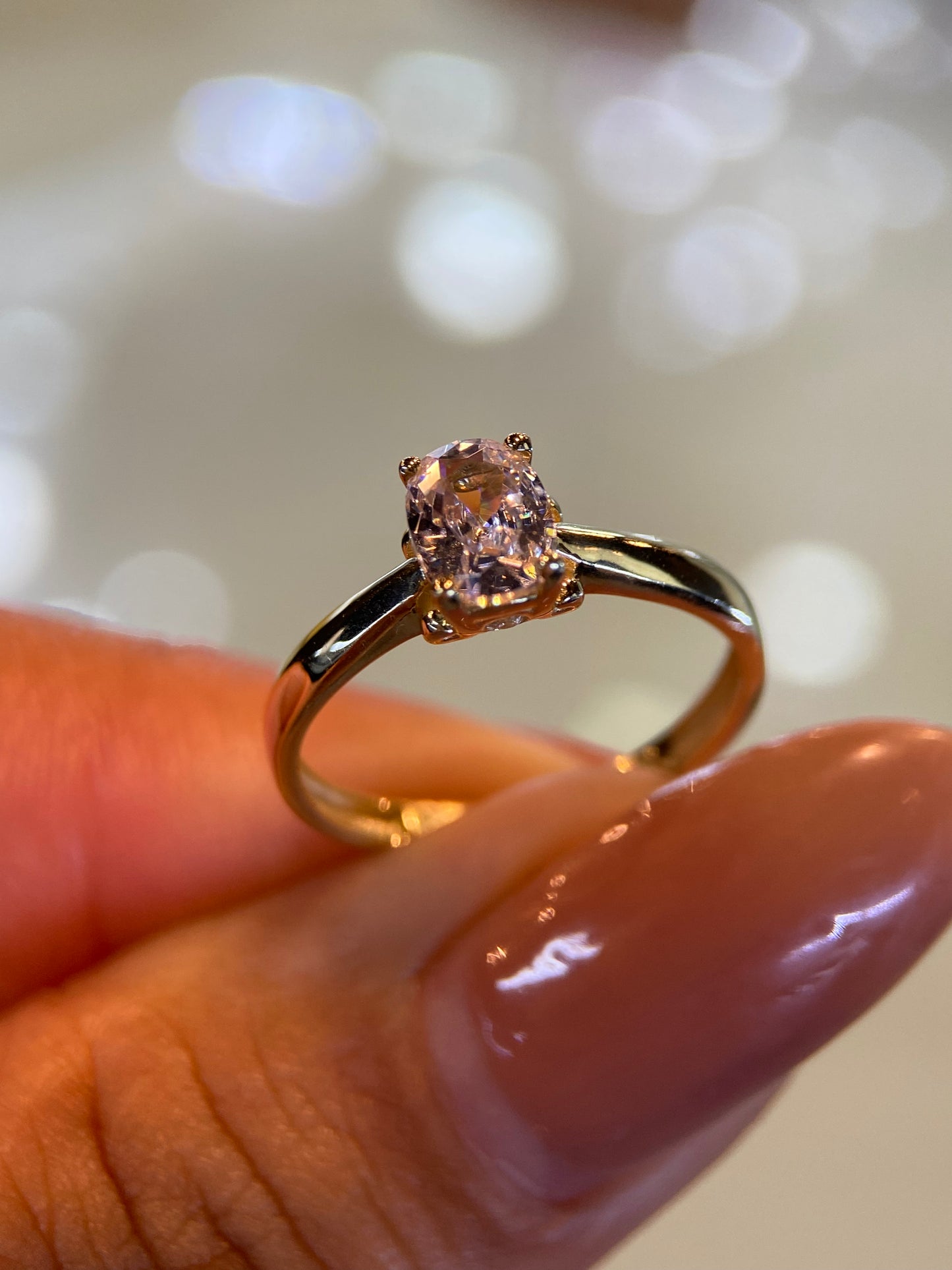Anillo de compromiso en oro