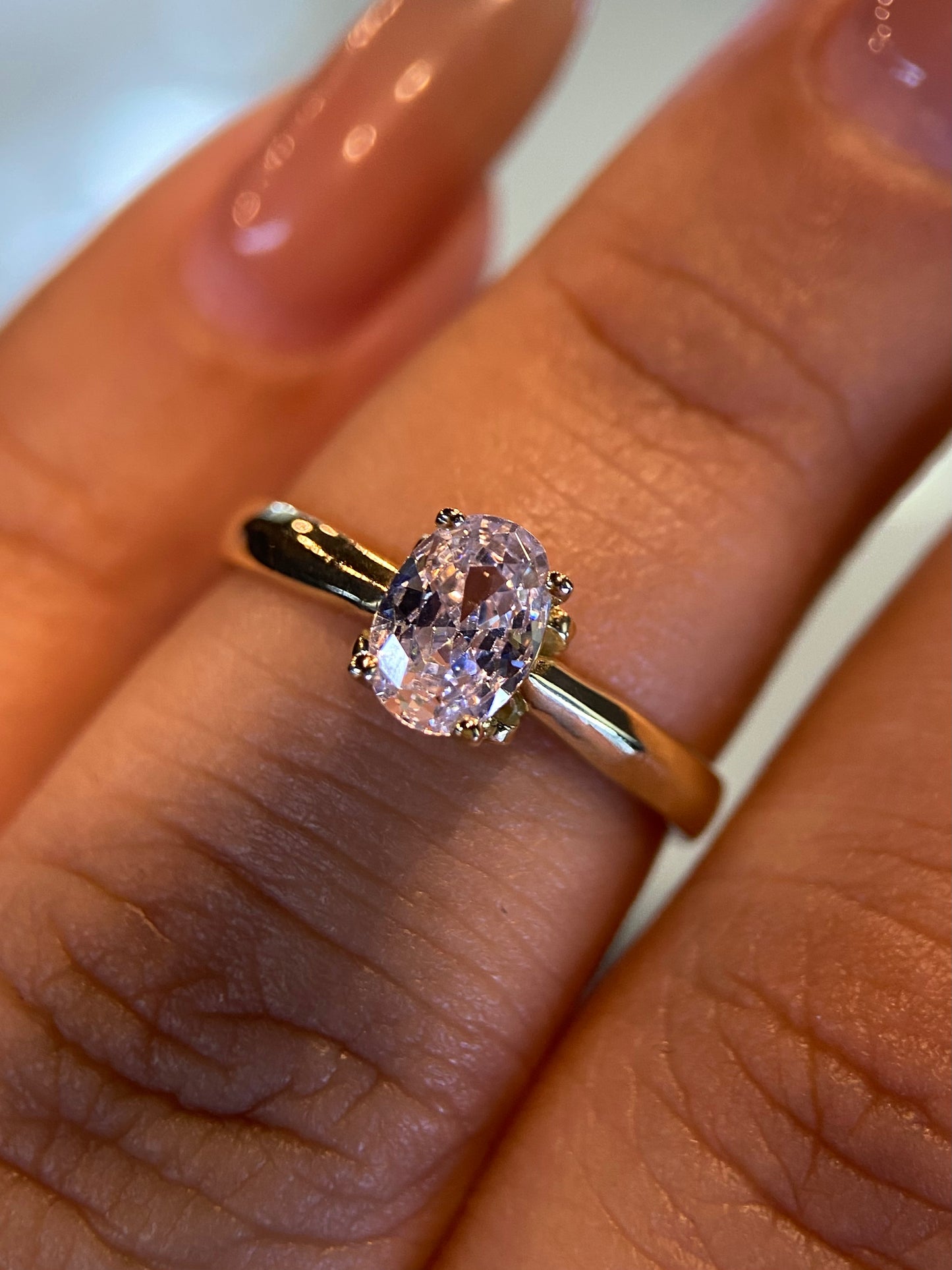 Anillo de compromiso en oro