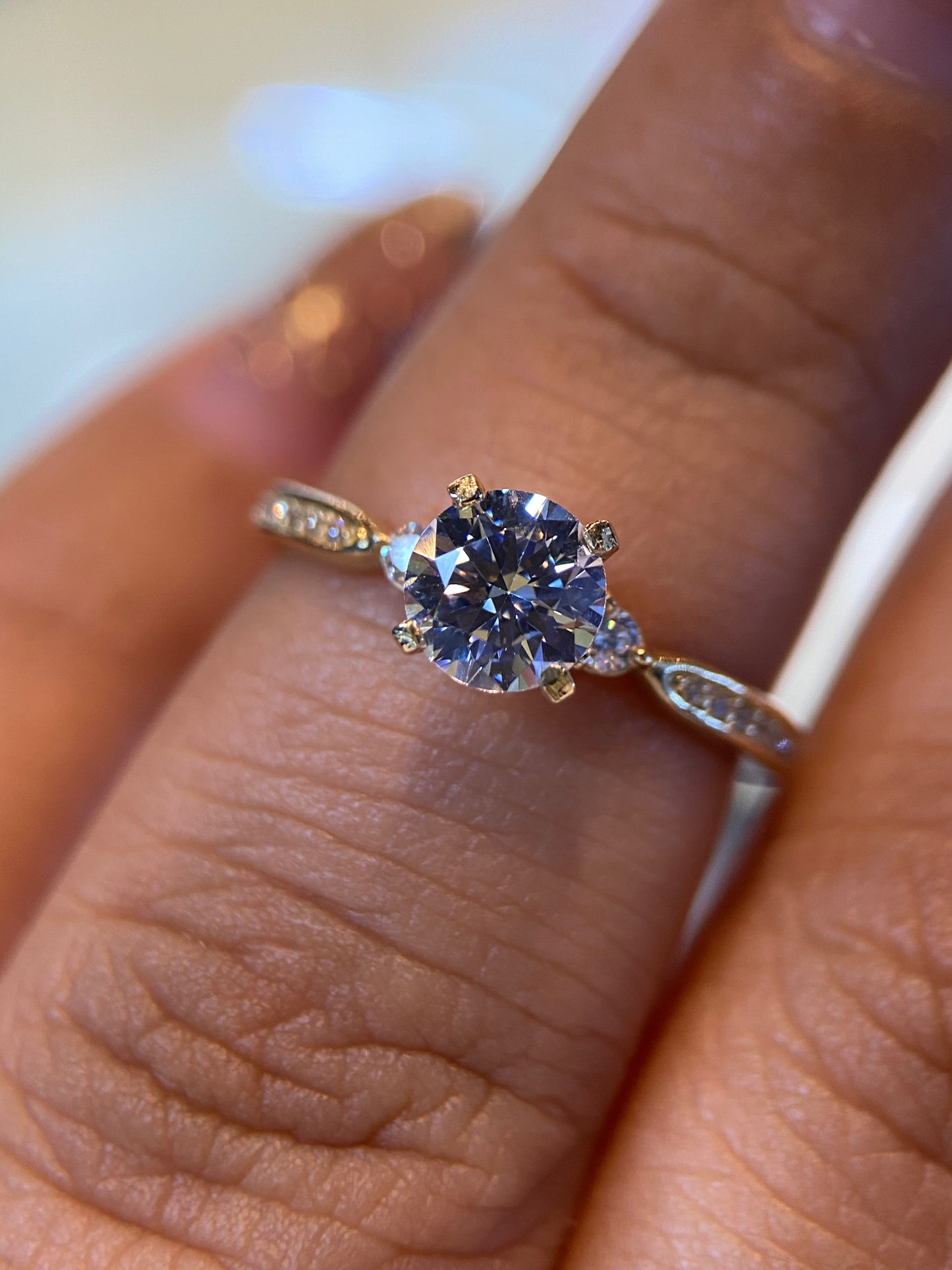 Anillo de compromiso en oro