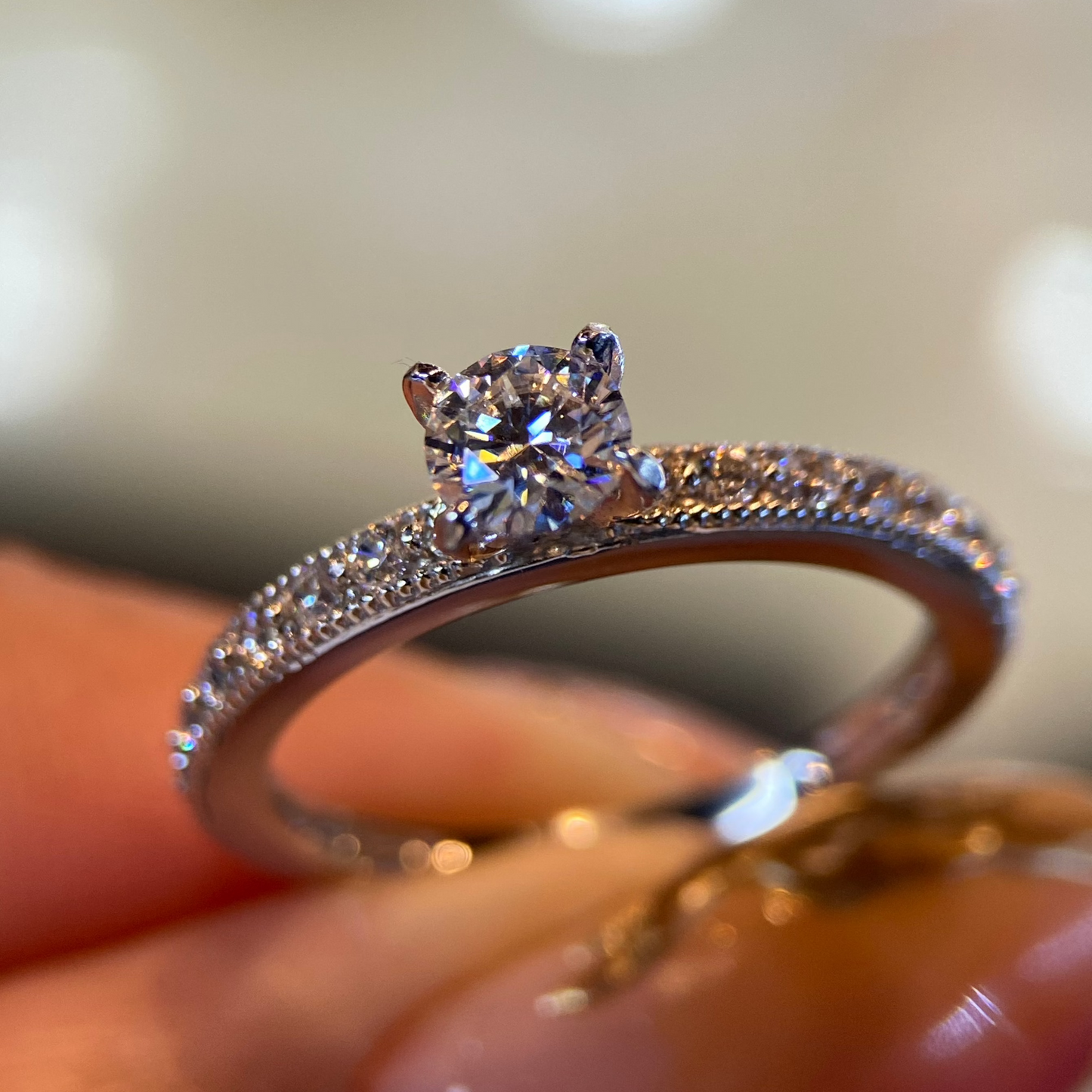 Anillo de compromiso en oro
