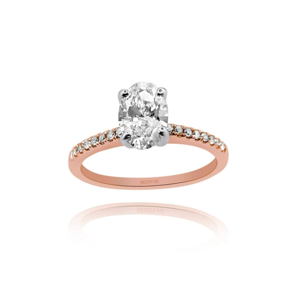 Anillo de compromiso en oro
