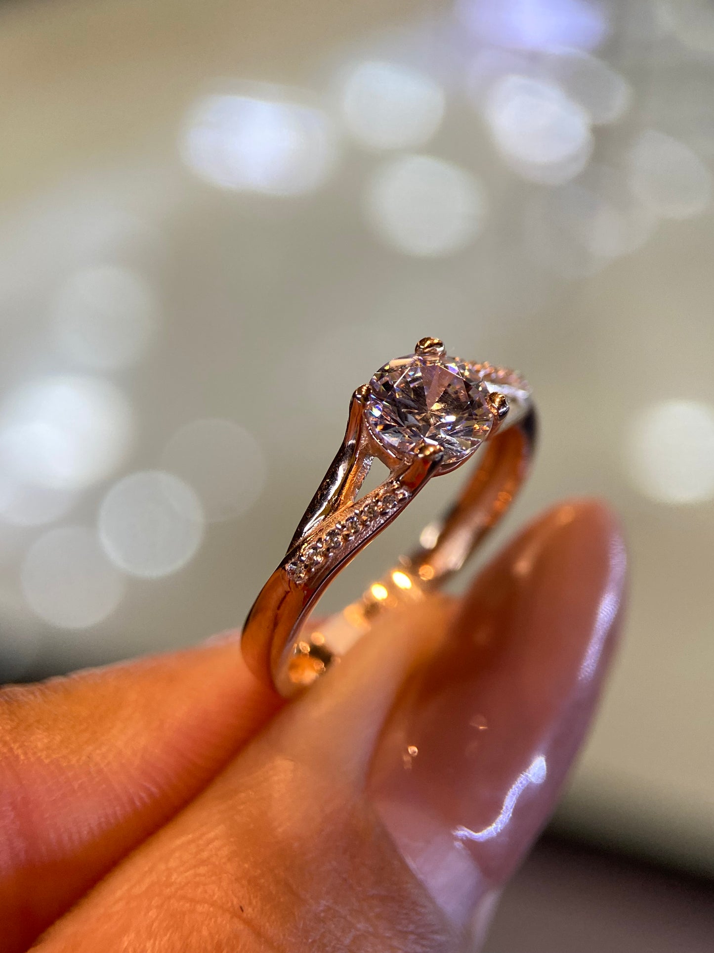 Anillo de compromiso en oro