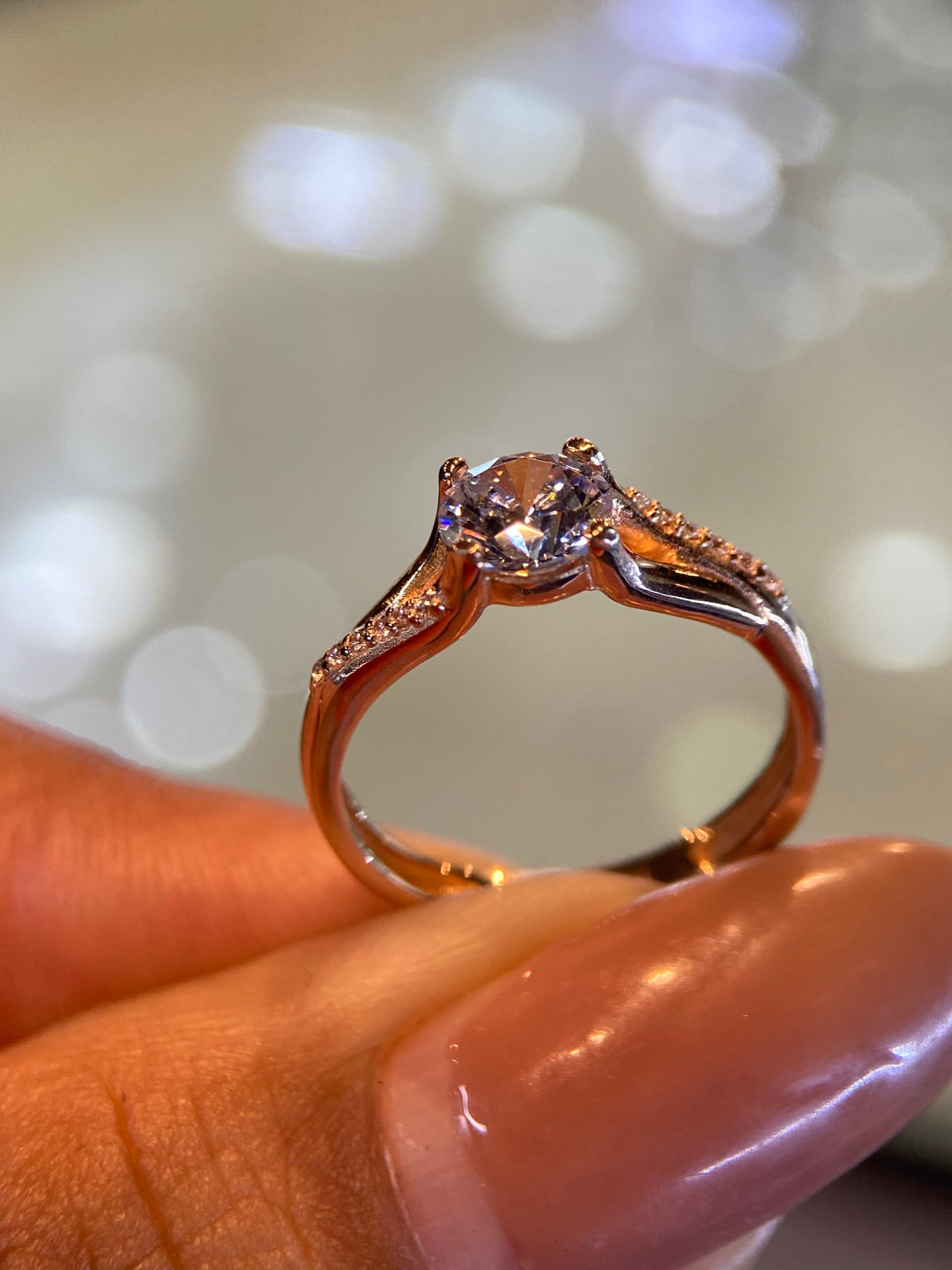 Anillo de compromiso en oro