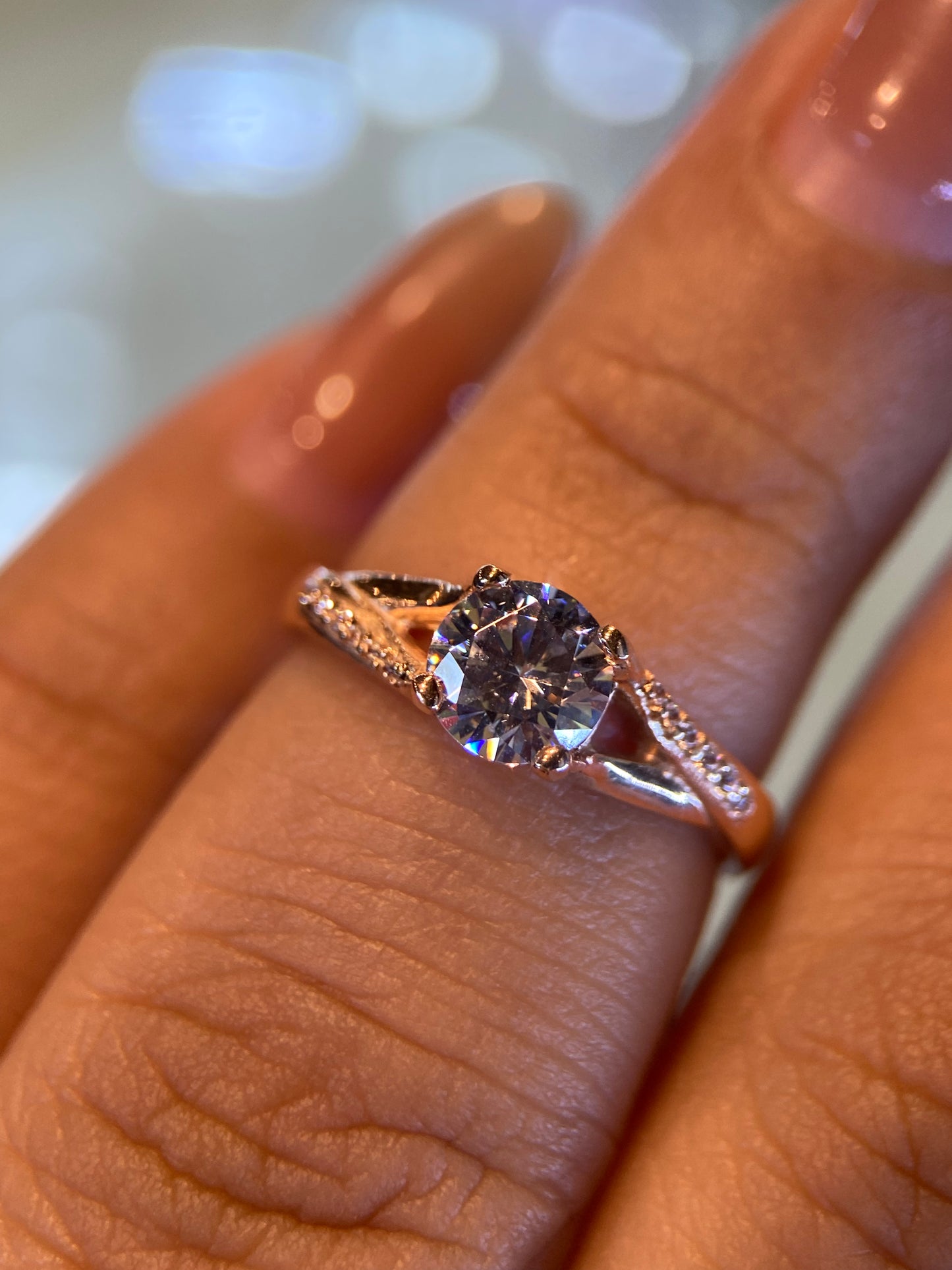 Anillo de compromiso en oro