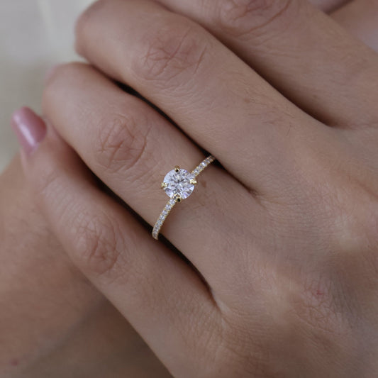 Anillo Sthepany en Oro 1.00 ct