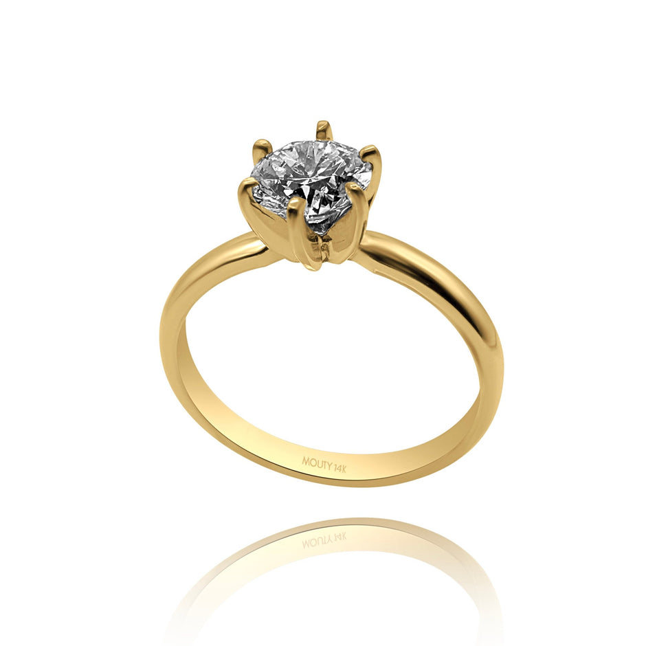 Anillo Amelie en oro 1.00 ct