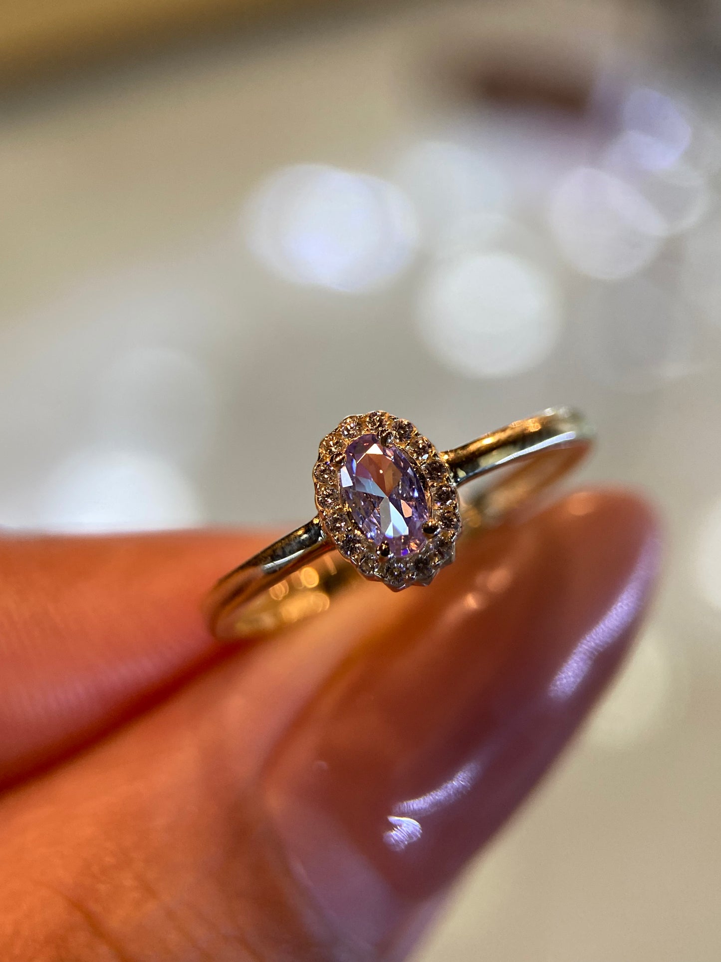 Anillo de compromiso en oro