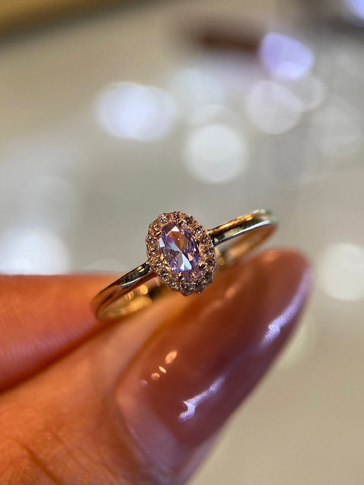 Anillo de compromiso en oro