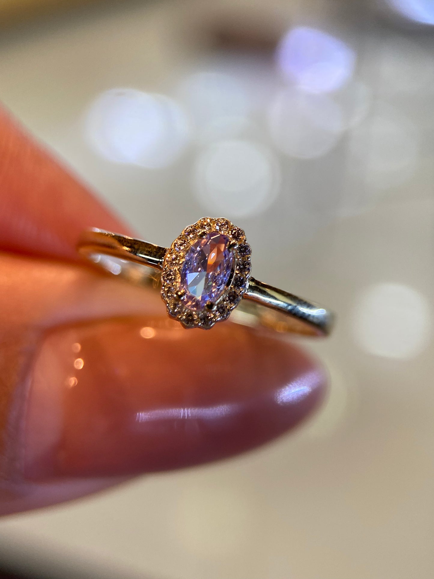 Anillo de compromiso en oro