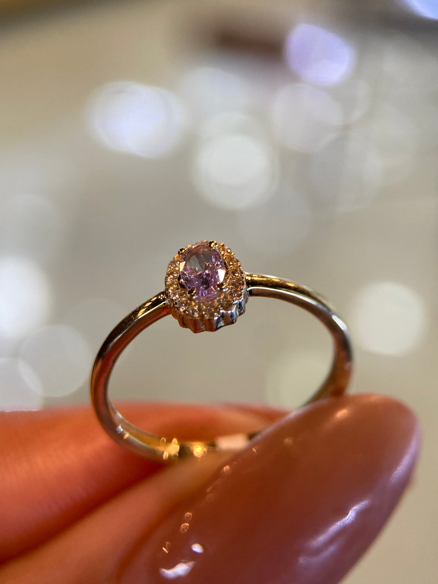 Anillo de compromiso en oro