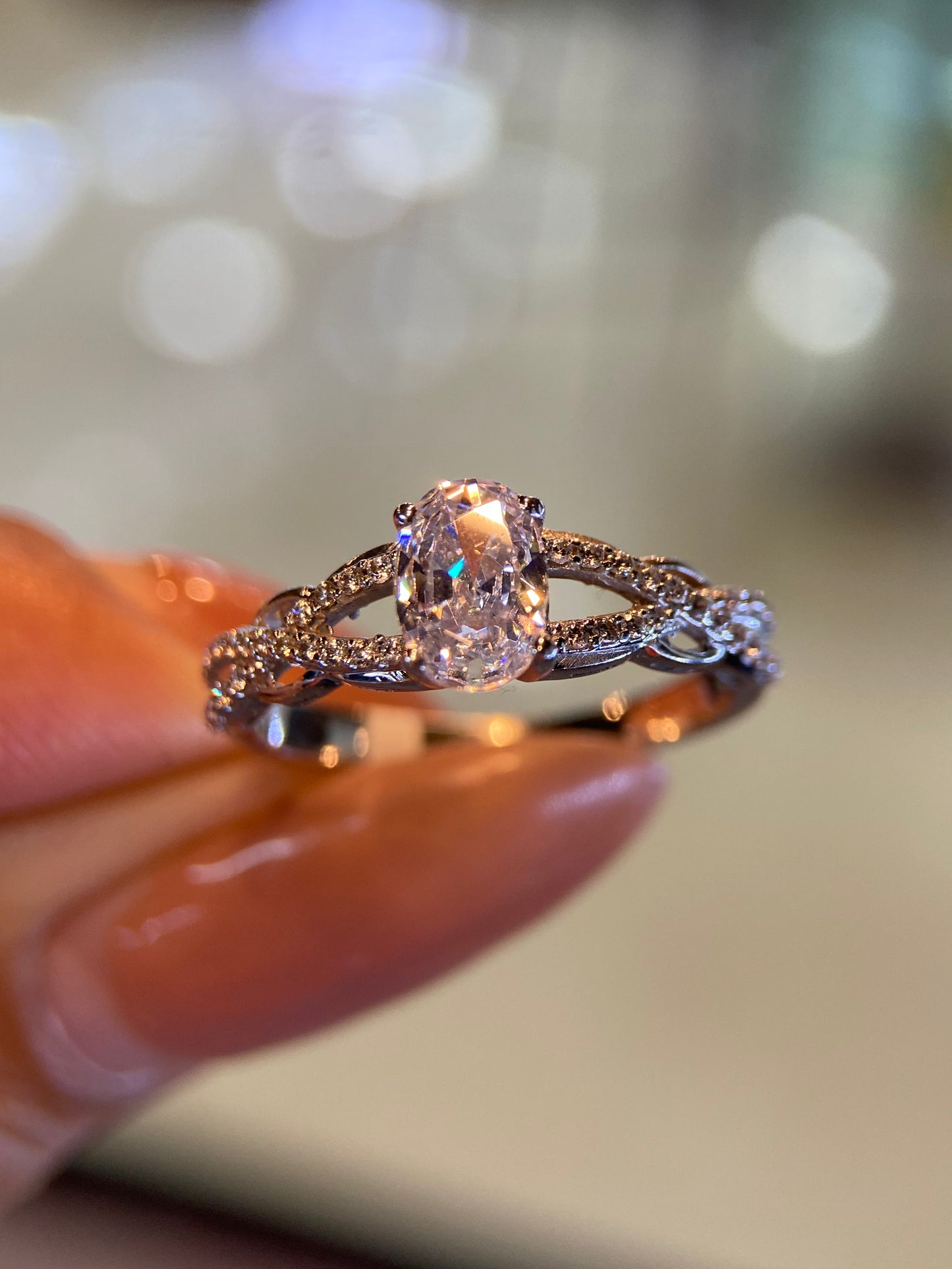 Anillo de compromiso en oro