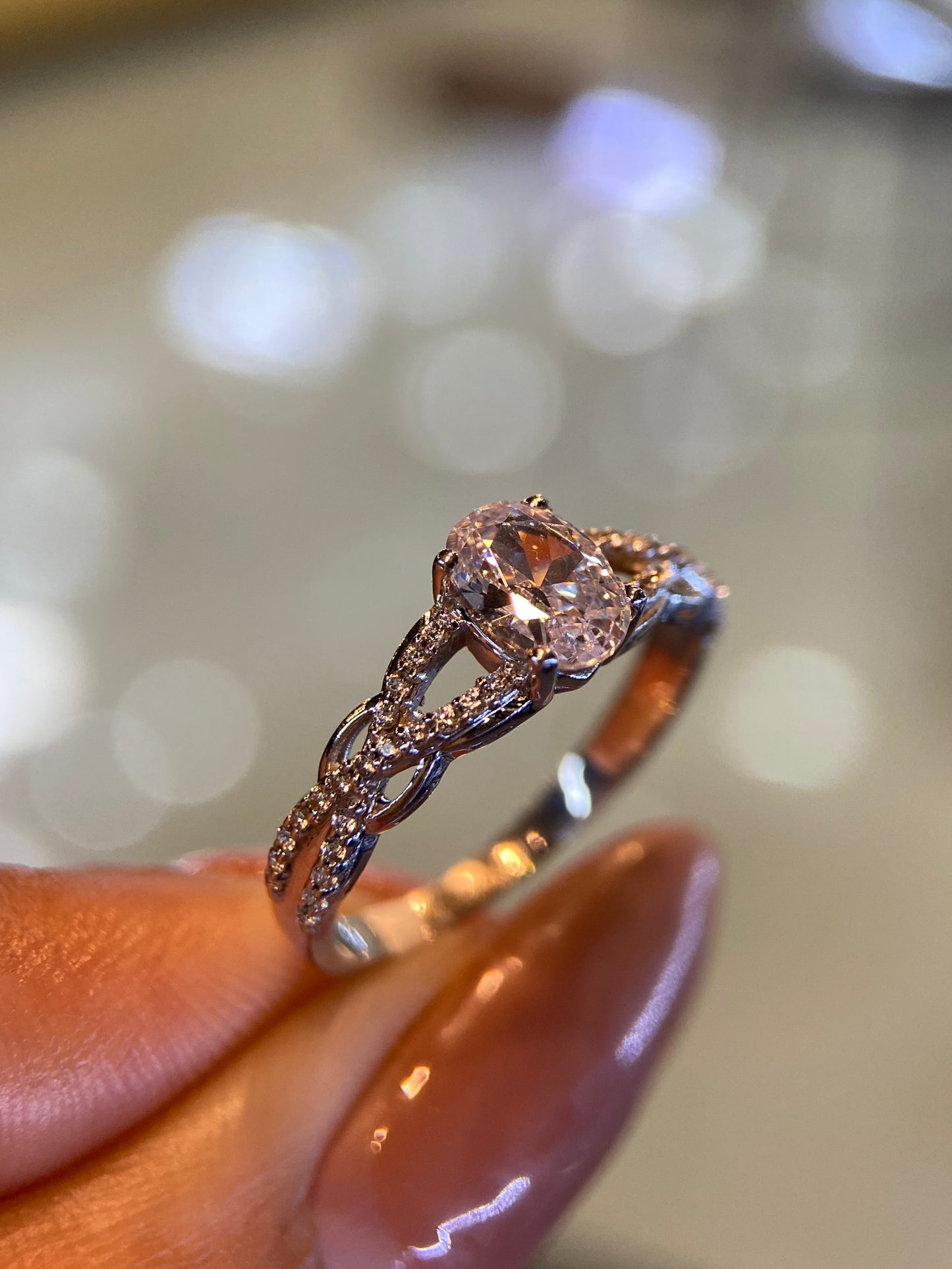 Anillo de compromiso en oro
