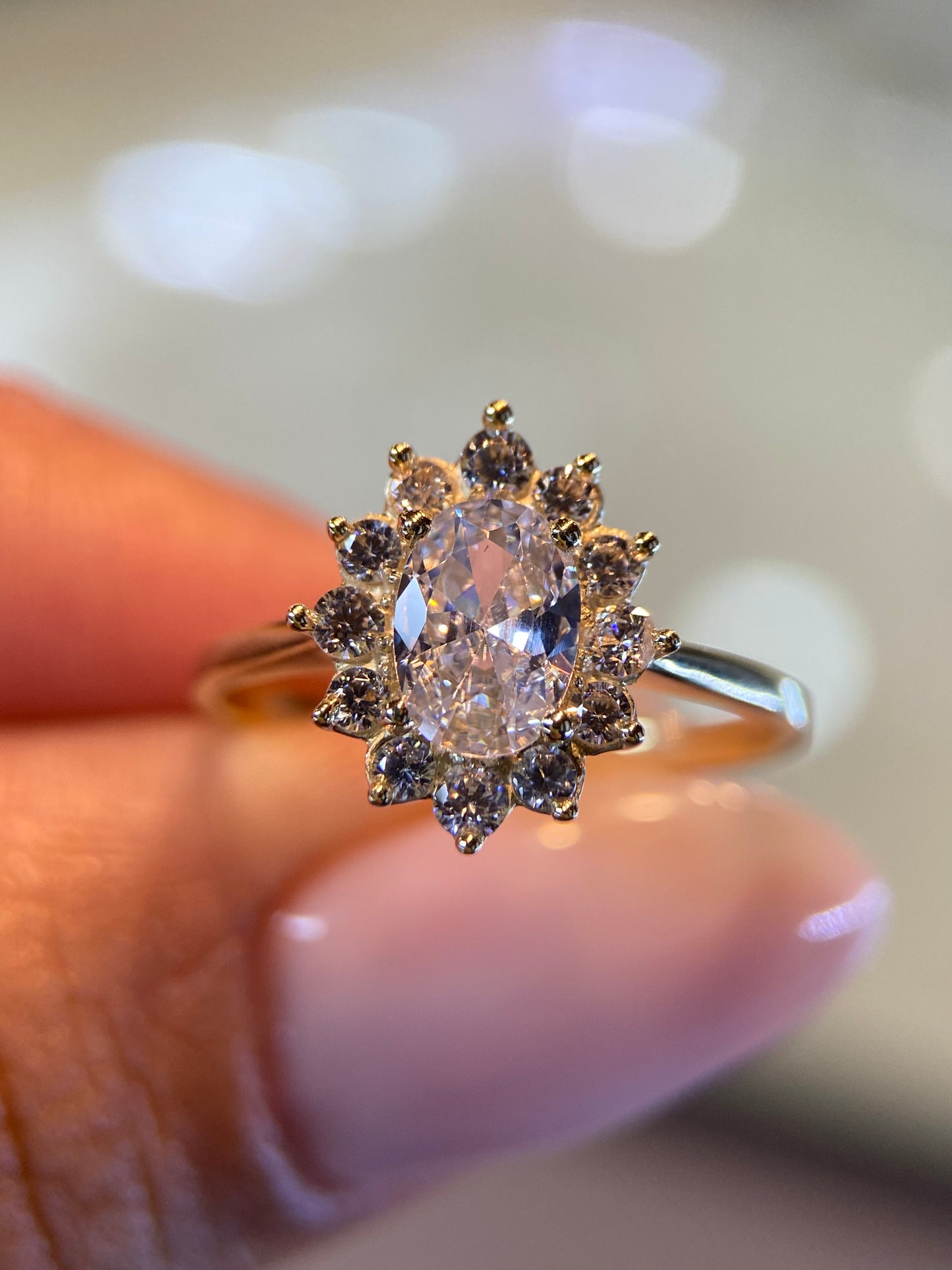 Anillo de compromiso en oro
