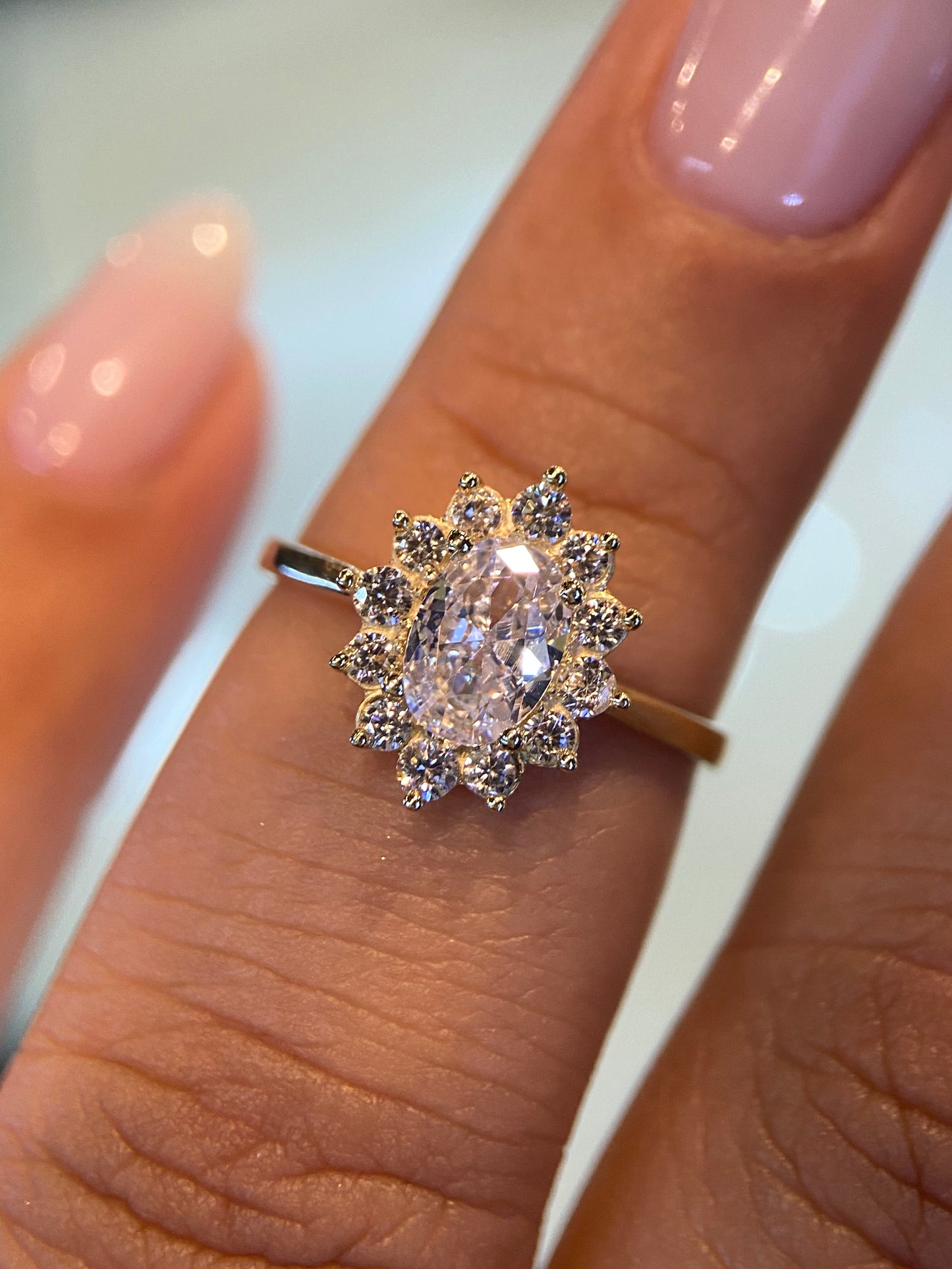 Anillo de compromiso en oro