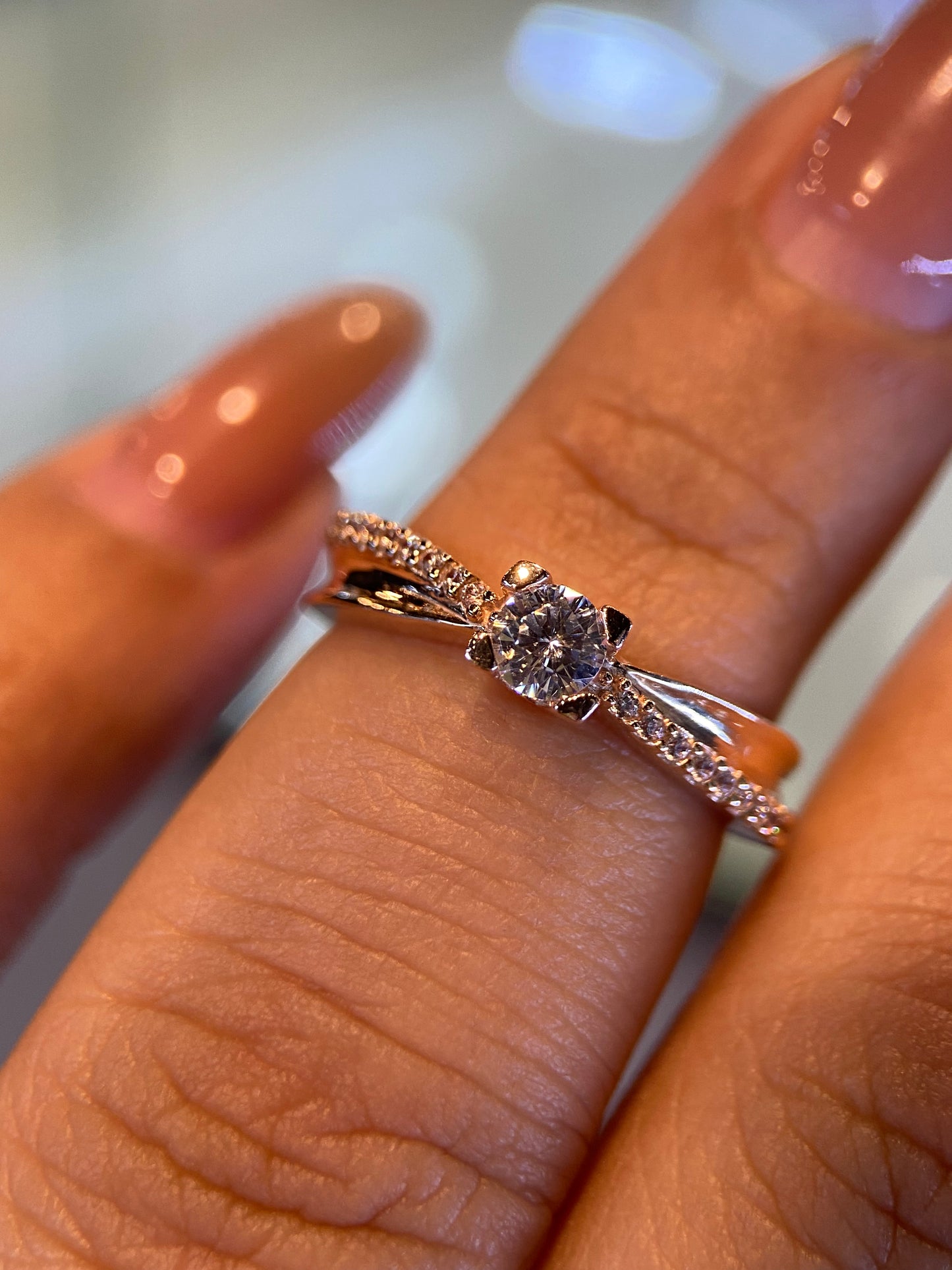 Anillo de compromiso en oro
