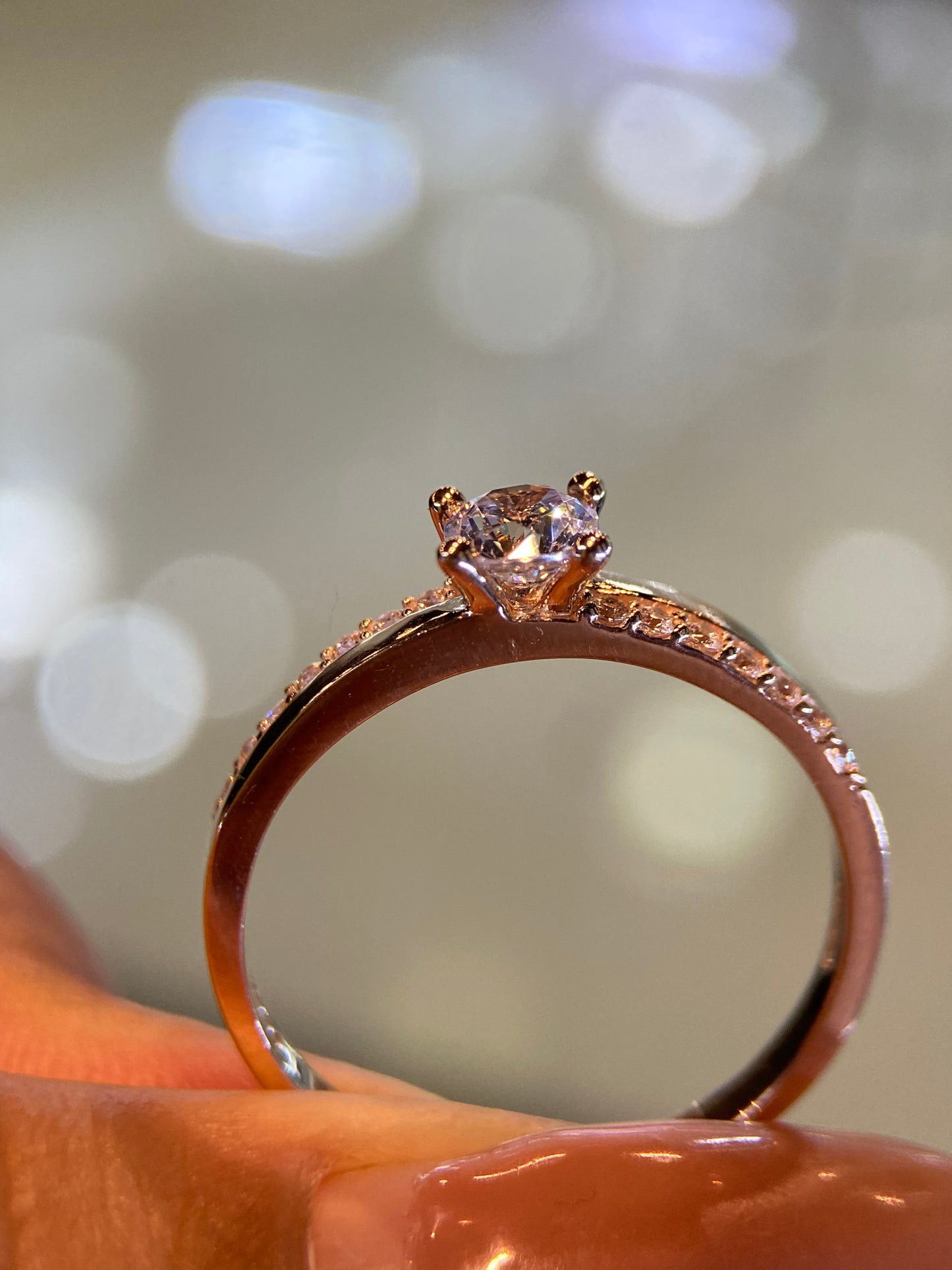 Anillo de compromiso en oro