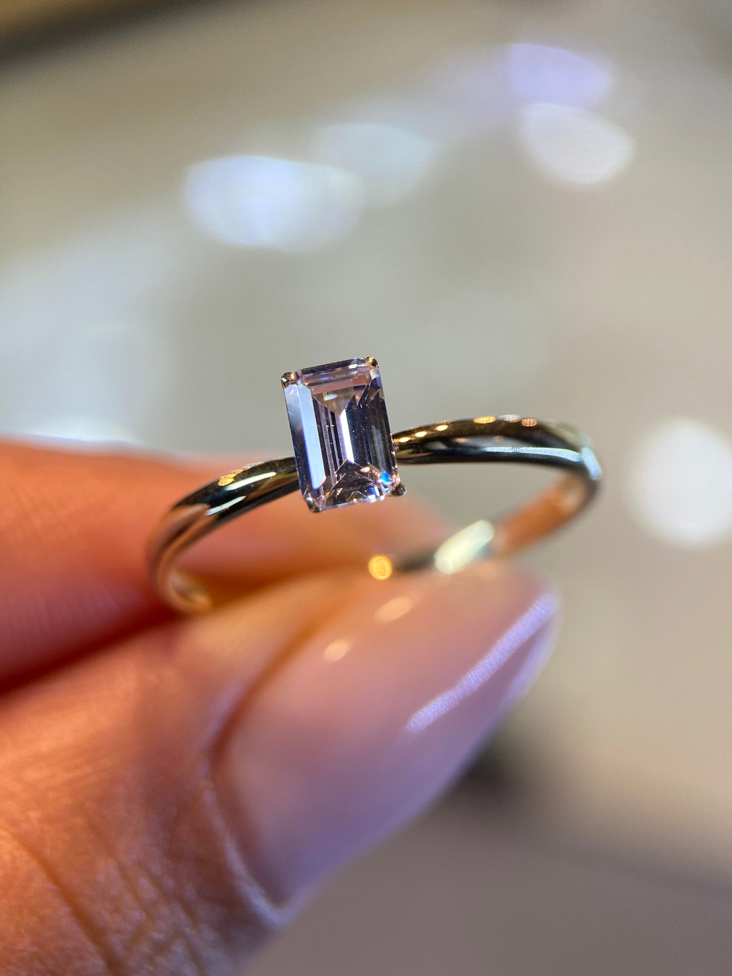 Anillo de compromiso en oro