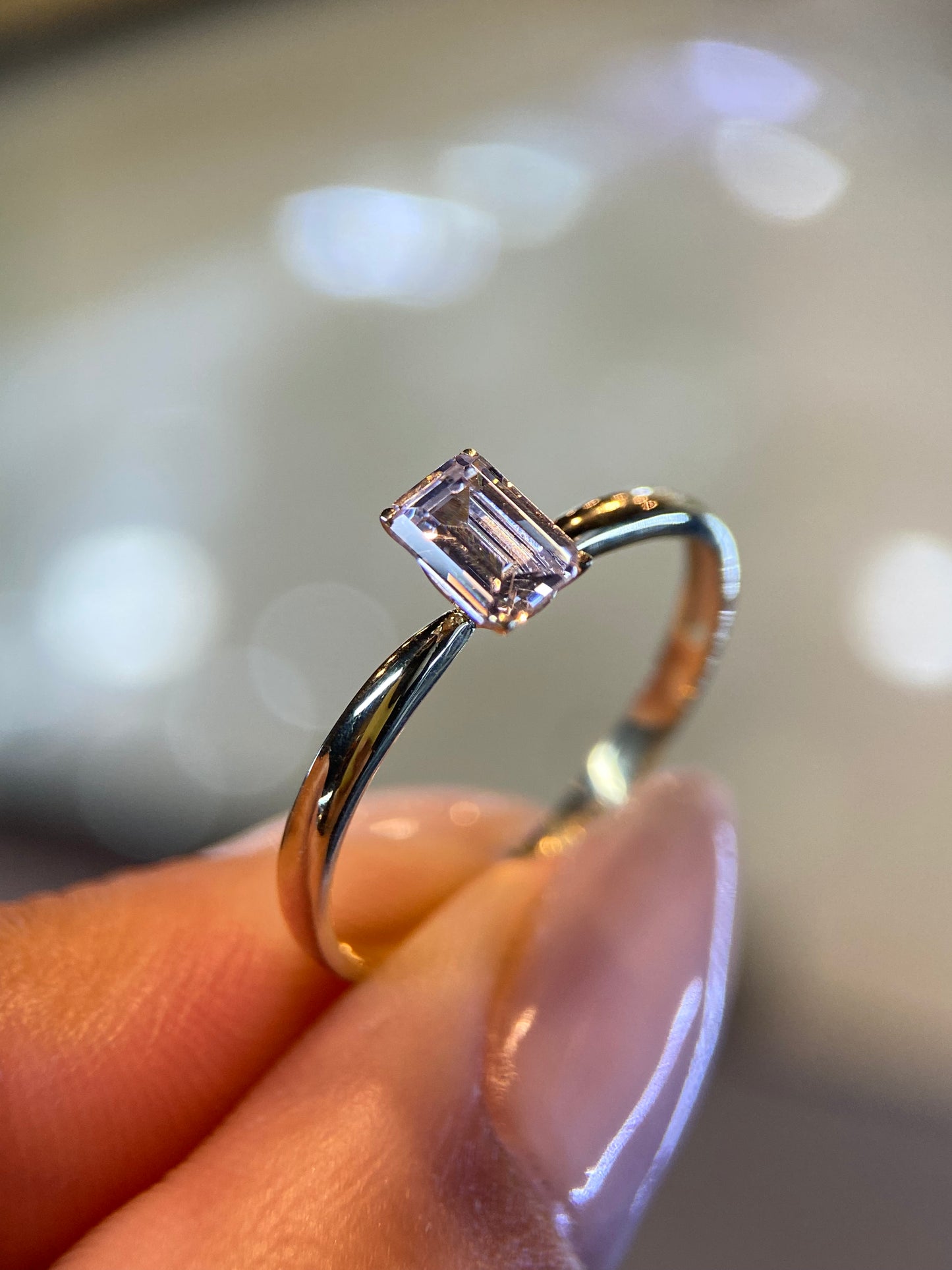 Anillo de compromiso en oro