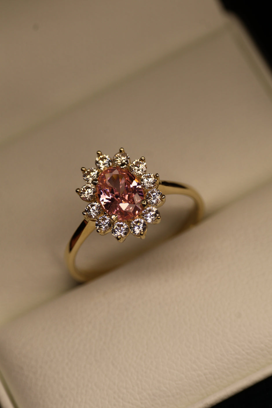 Anillo en Oro Amarillo 14k con Circonia Mod.15912