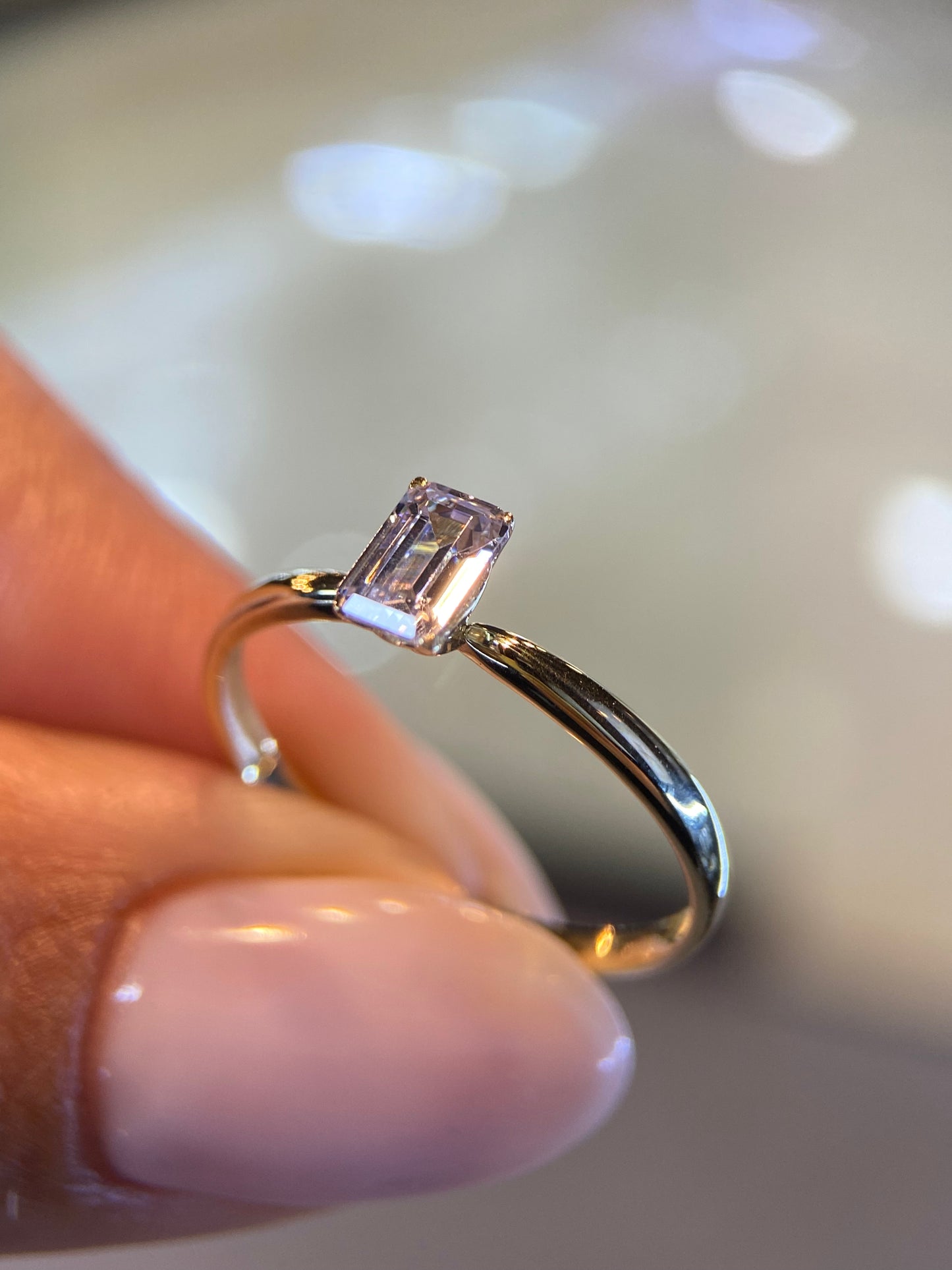 Anillo de compromiso en oro
