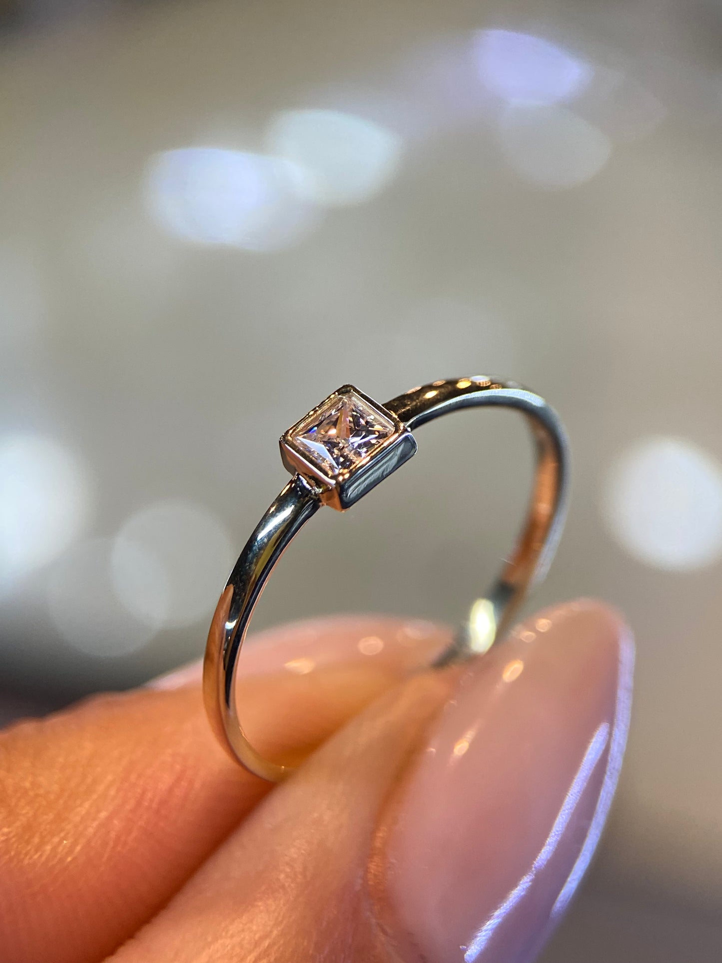 Anillo de compromiso en oro