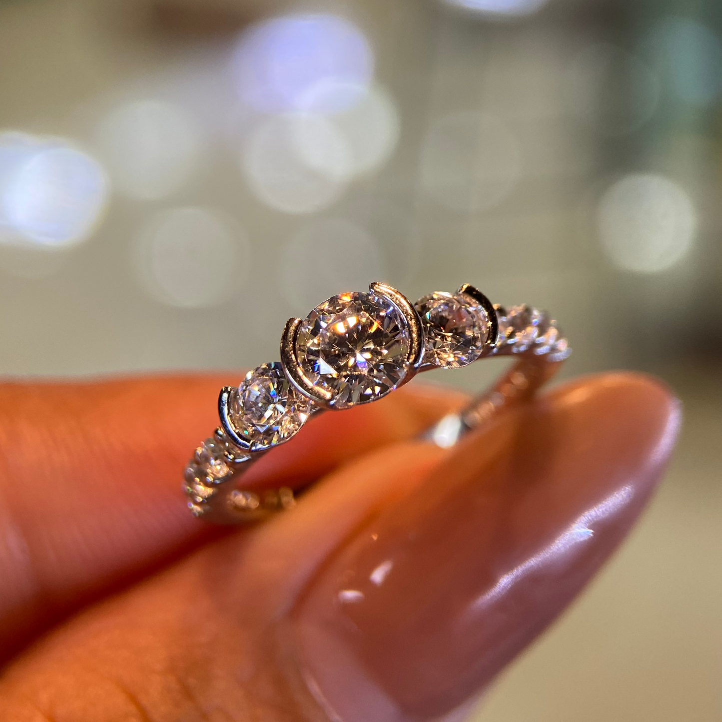 Anillo de compromiso en oro