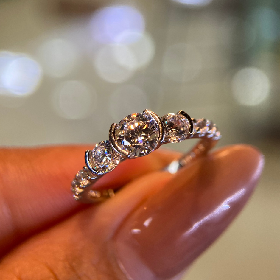 Anillo de compromiso en oro