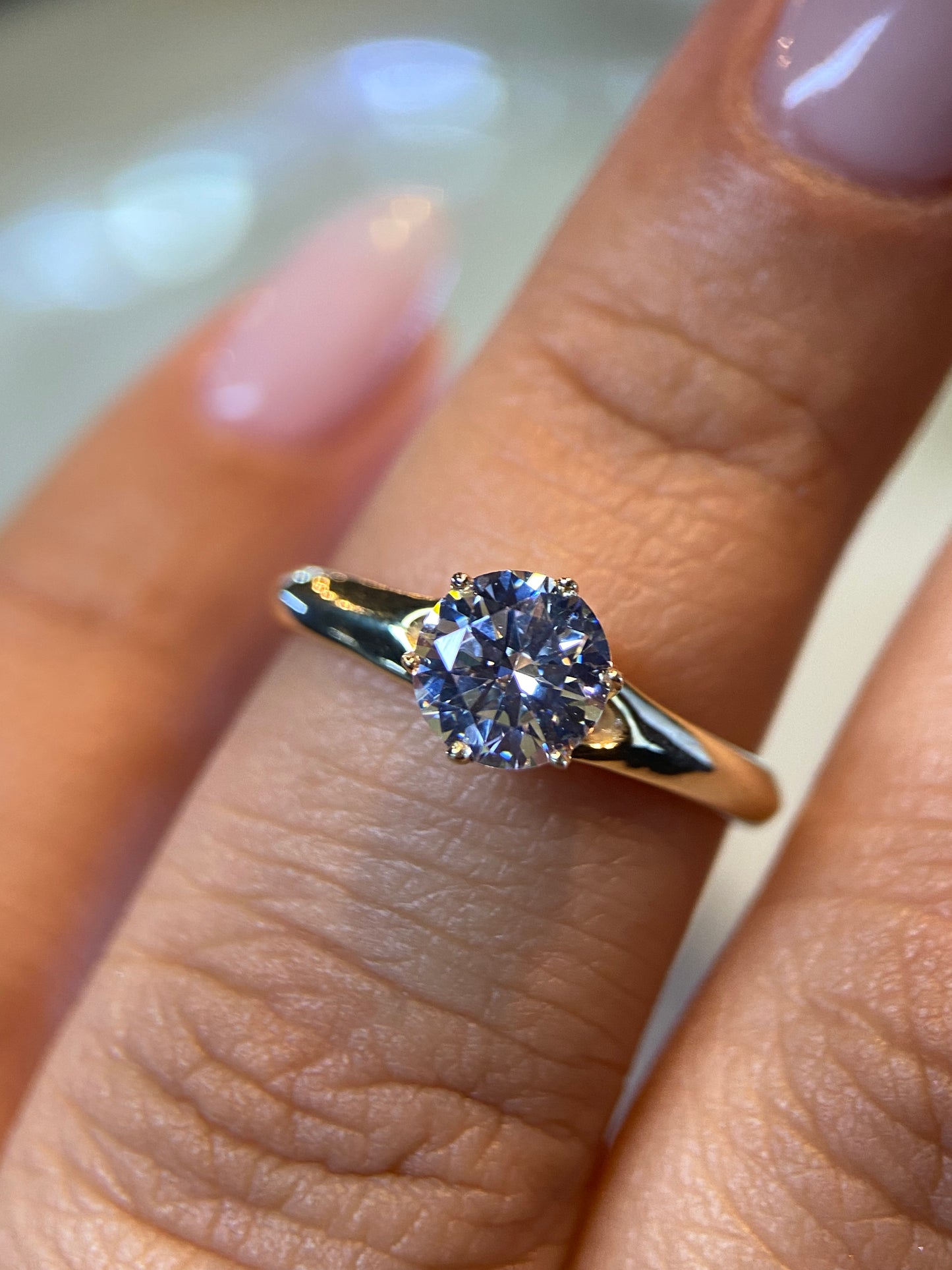 Anillo de compromiso en oro
